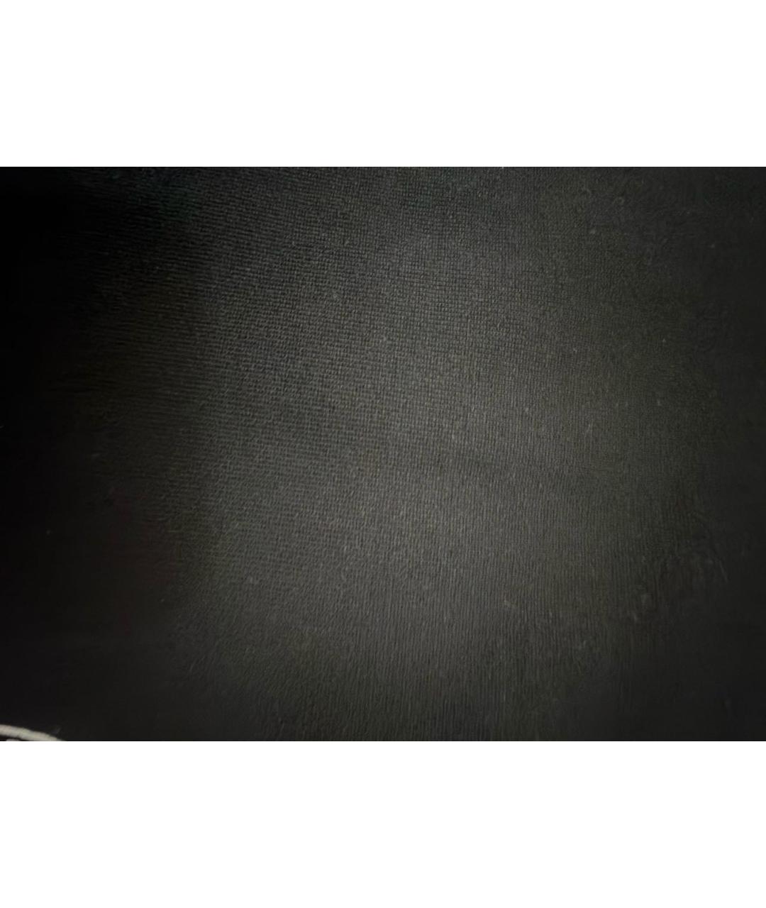 VERSACE Черные хлопковые повседневные брюки, фото 4