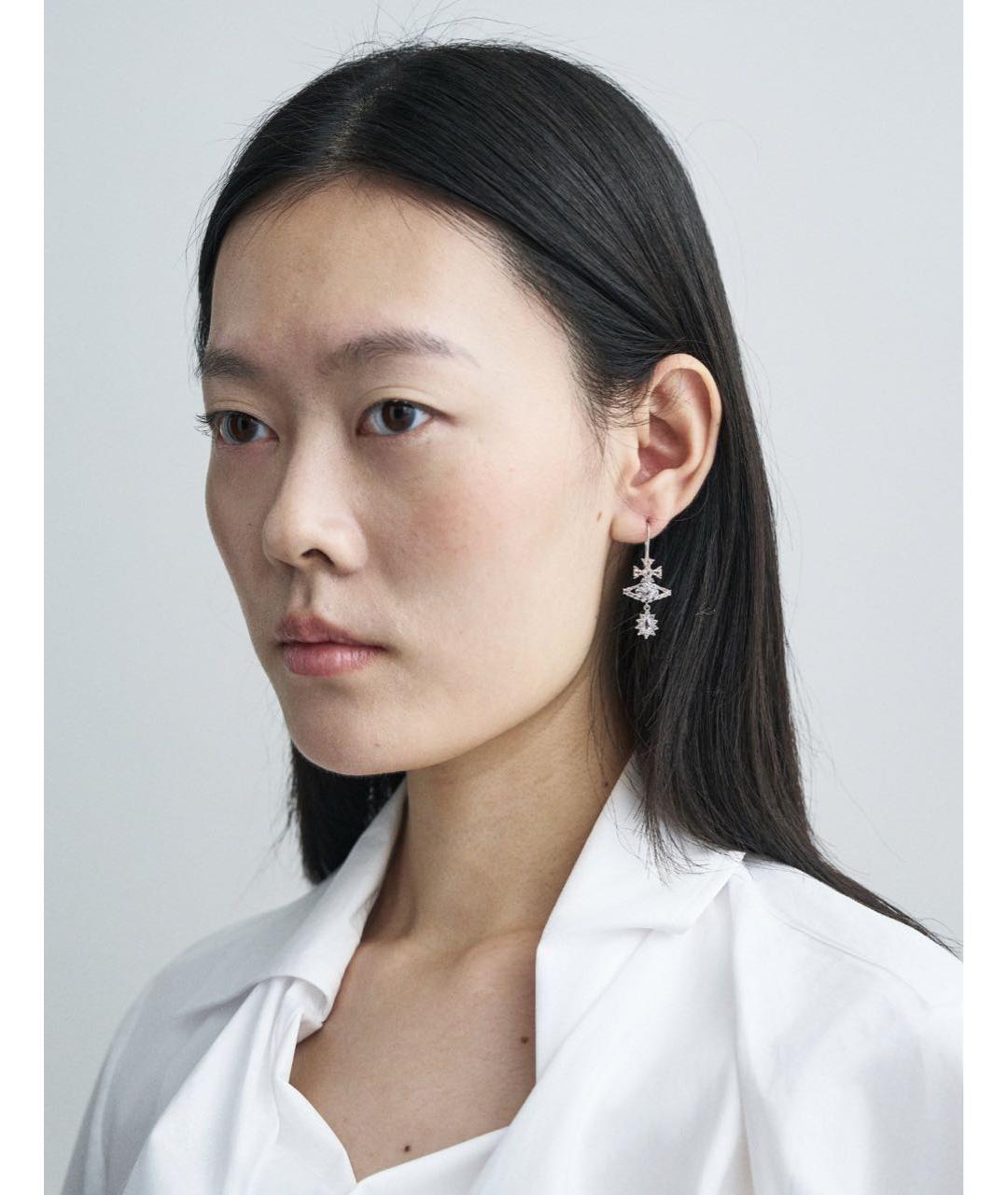 VIVIENNE WESTWOOD Серебряные латунные серьги, фото 2