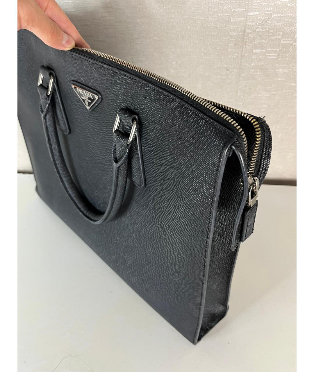 PRADA Черная сумка тоут, фото 2