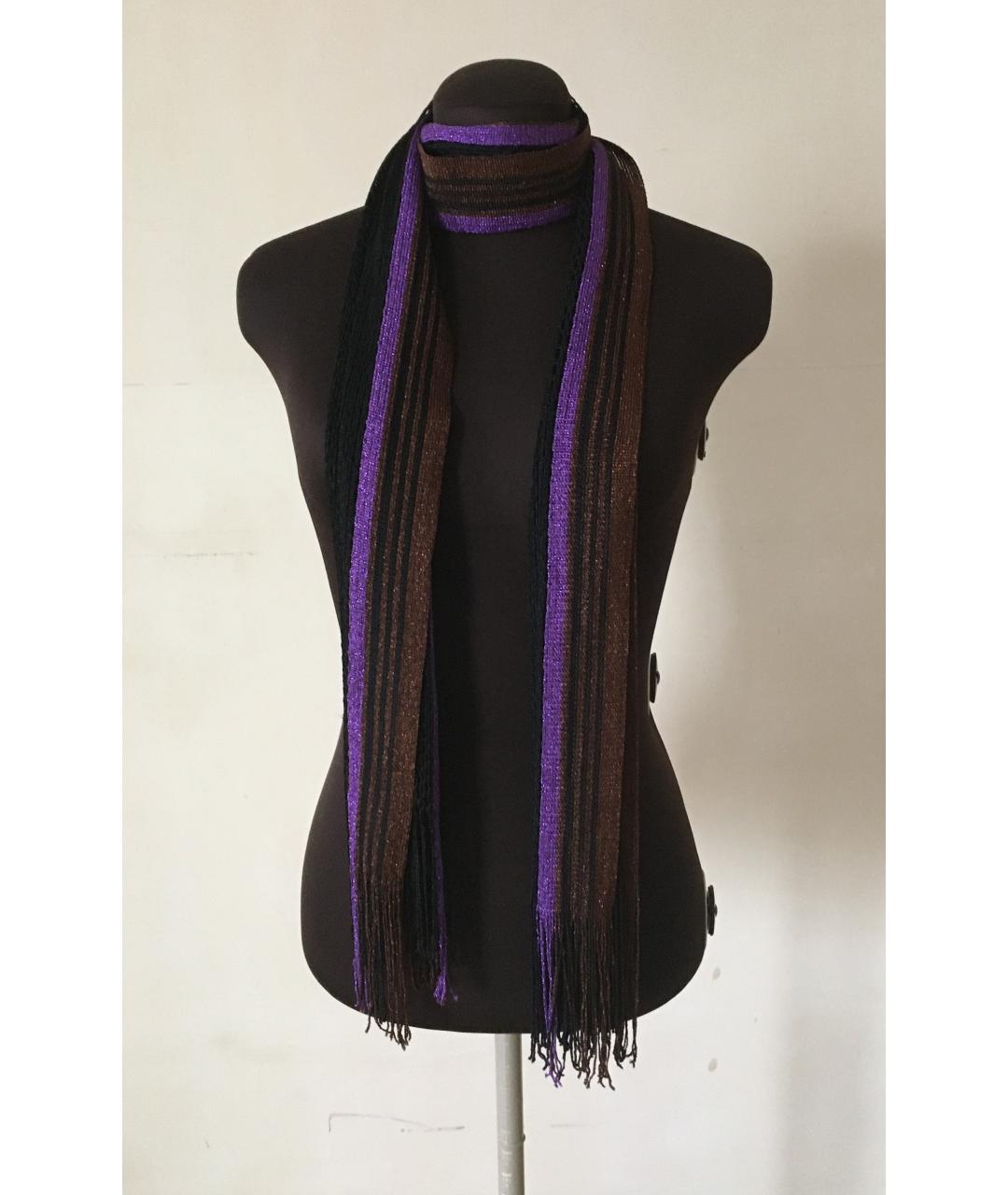 GUCCI Черный шарф, фото 8
