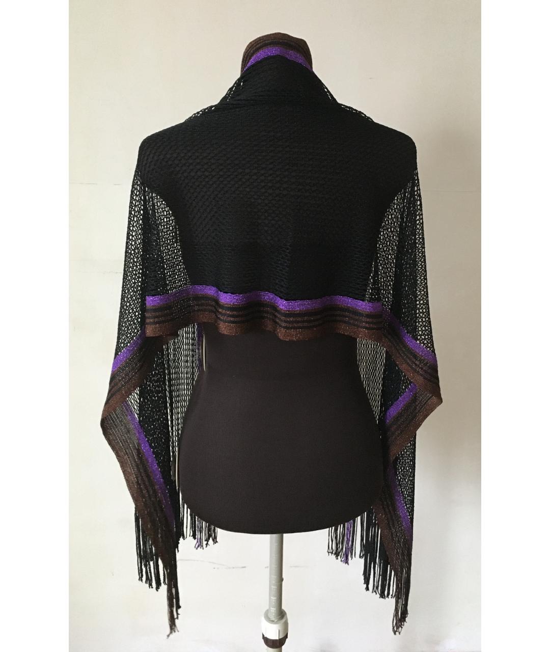 GUCCI Черный шарф, фото 7