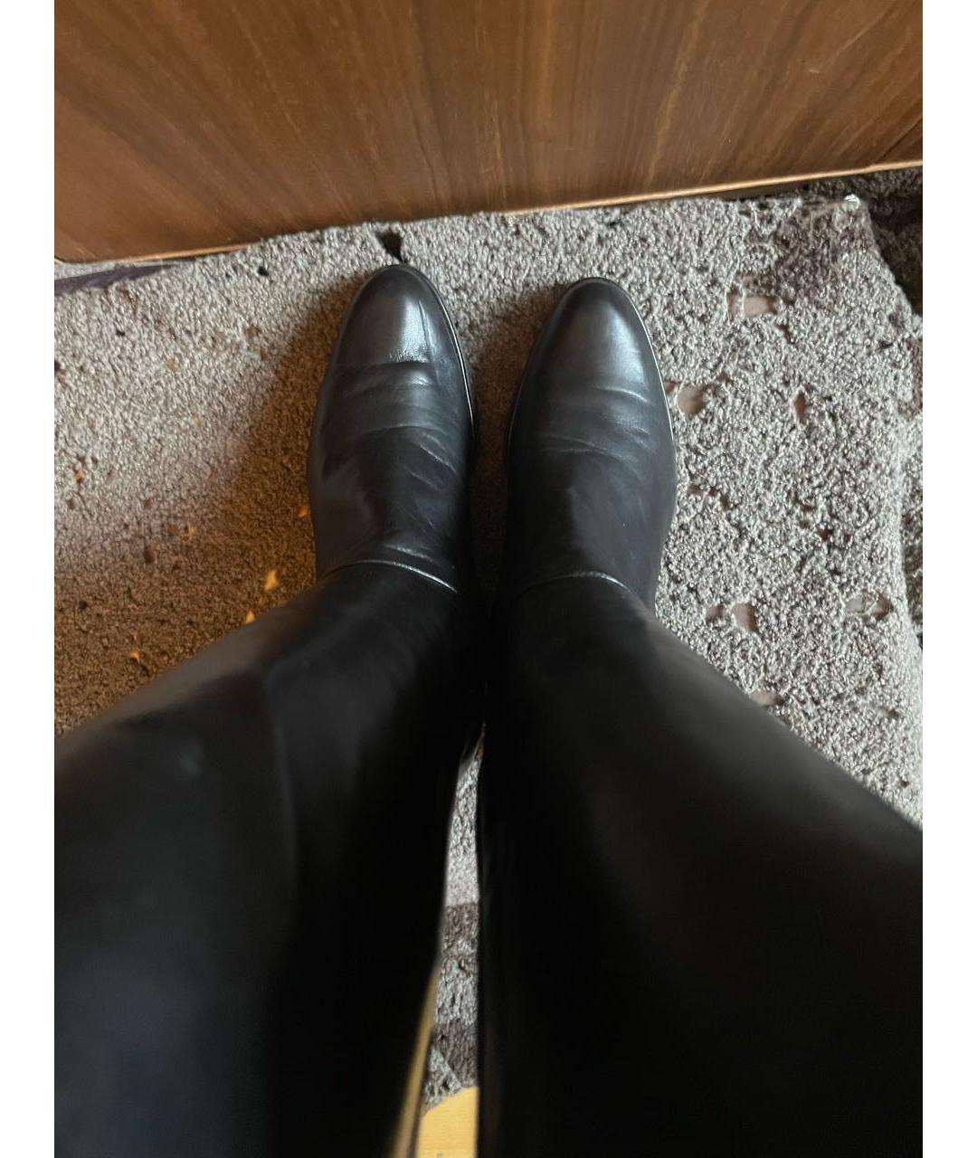 STUART WEITZMAN Черные кожаные сапоги, фото 3