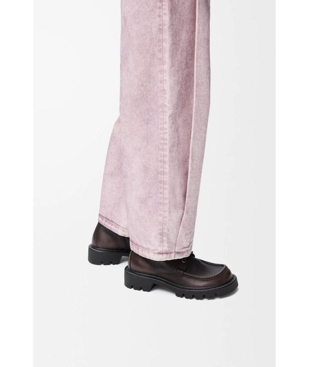 LOEWE Коричневые кожаные ботинки, фото 2