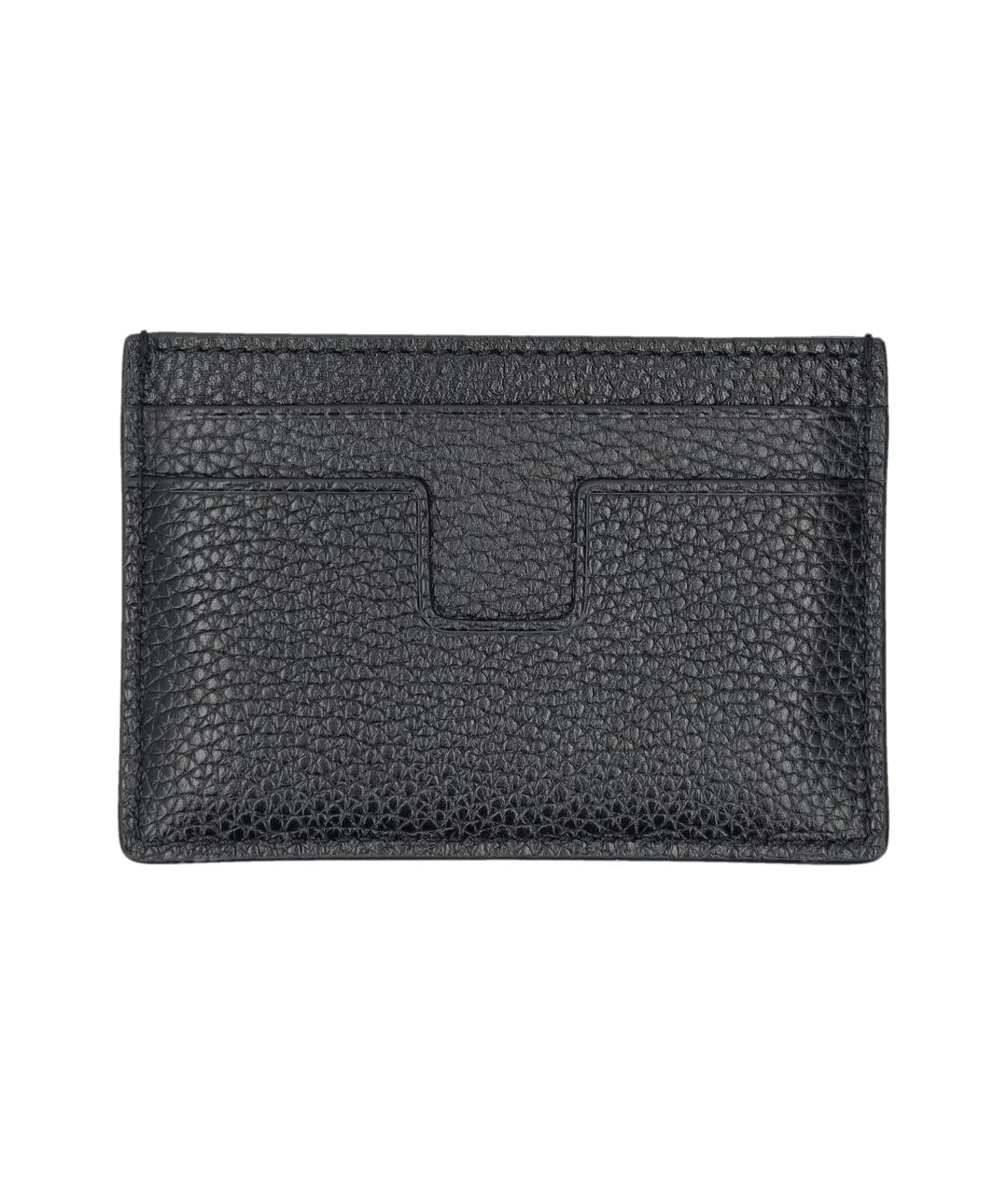 TOM FORD Черный кожаный кардхолдер, фото 2