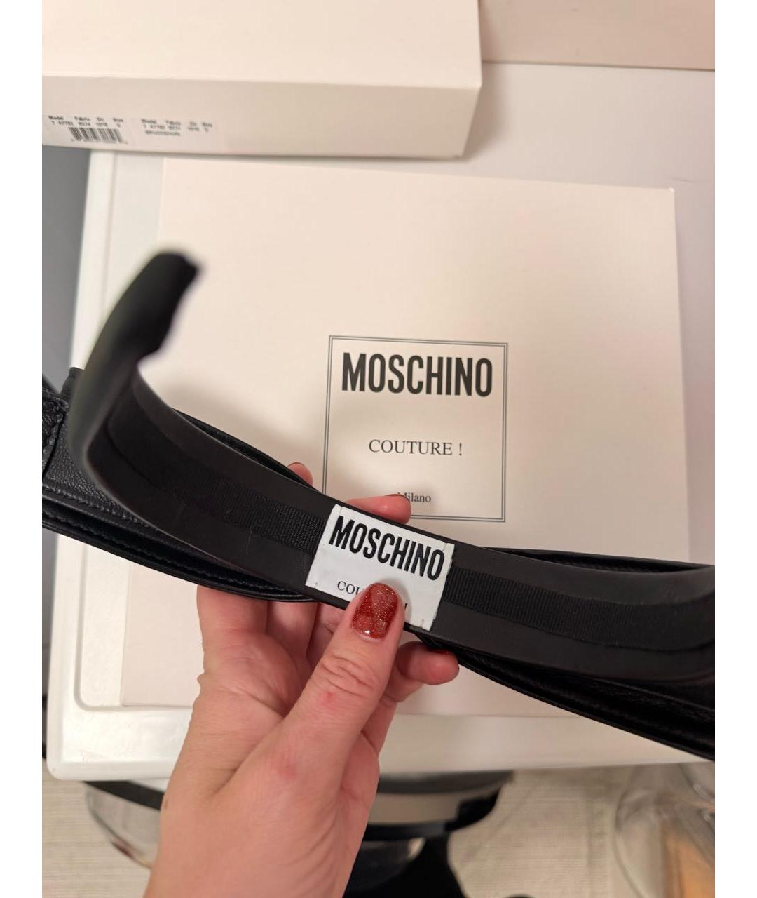 MOSCHINO Черный ободок, фото 2