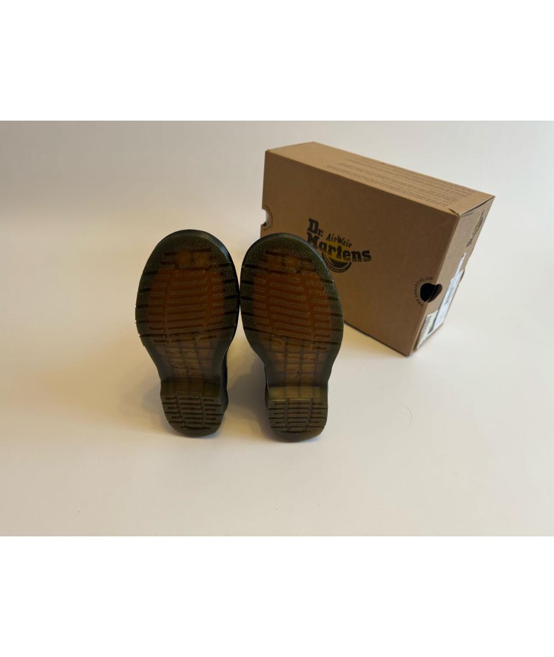 DR. MARTENS Черные кожаные ботинки, фото 4