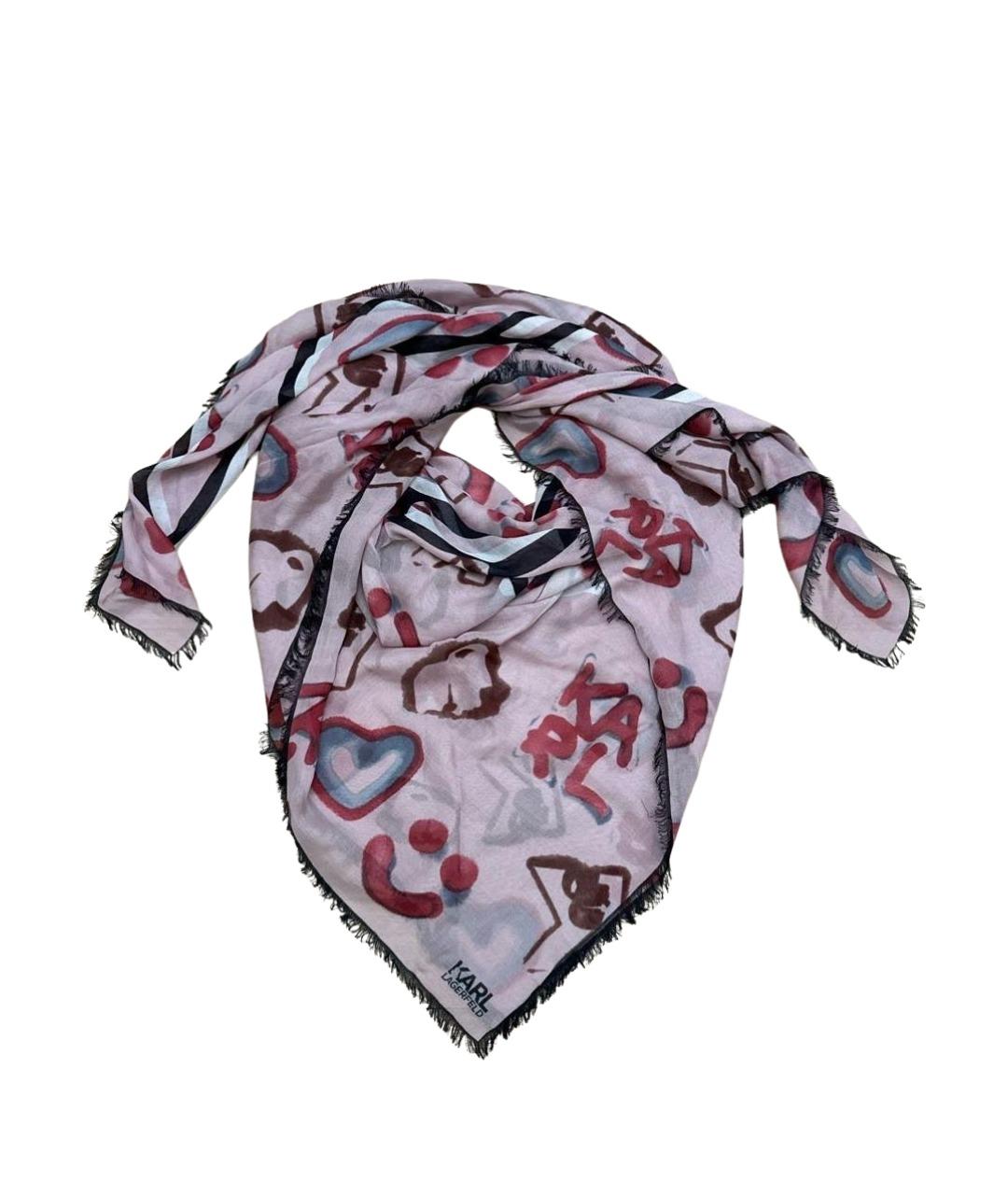 KARL LAGERFELD Мульти шелковый платок, фото 1