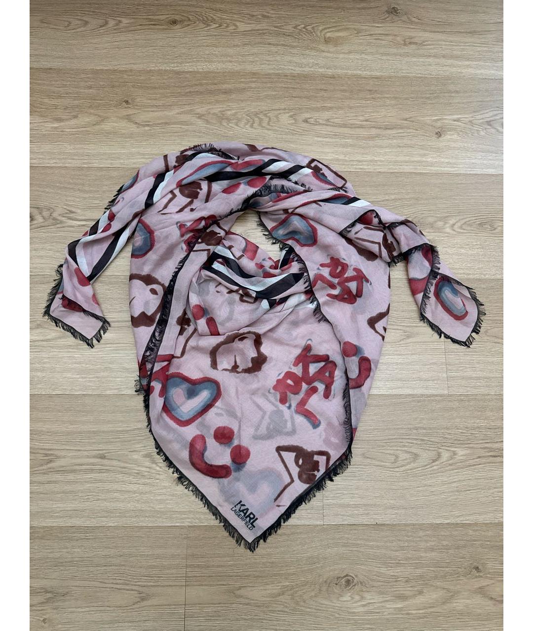 KARL LAGERFELD Мульти шелковый платок, фото 7