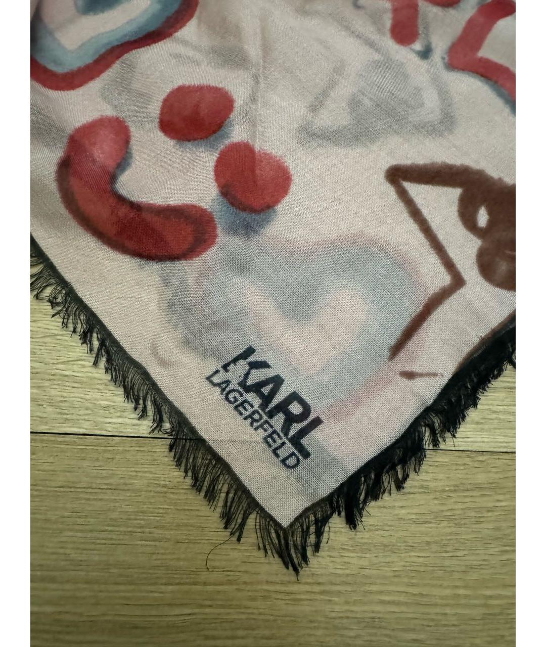 KARL LAGERFELD Мульти шелковый платок, фото 3