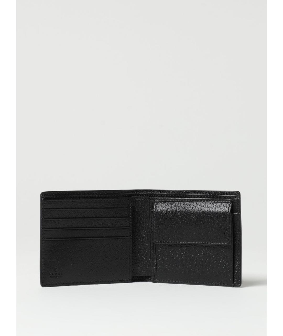 GUCCI Черный кожаный кошелек, фото 3