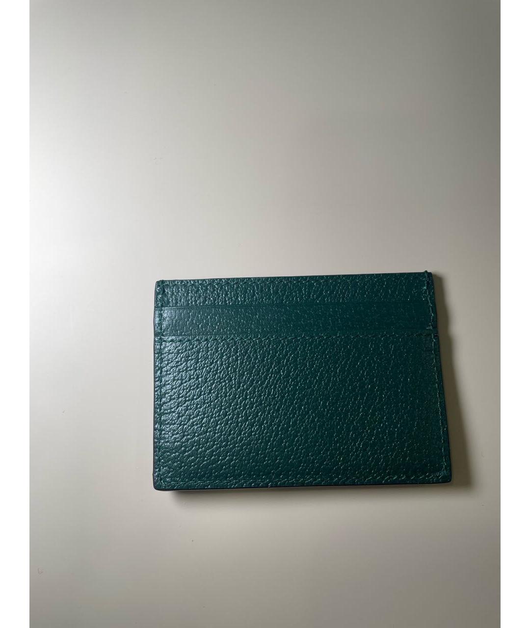 GUCCI Зеленый кожаный кардхолдер, фото 4