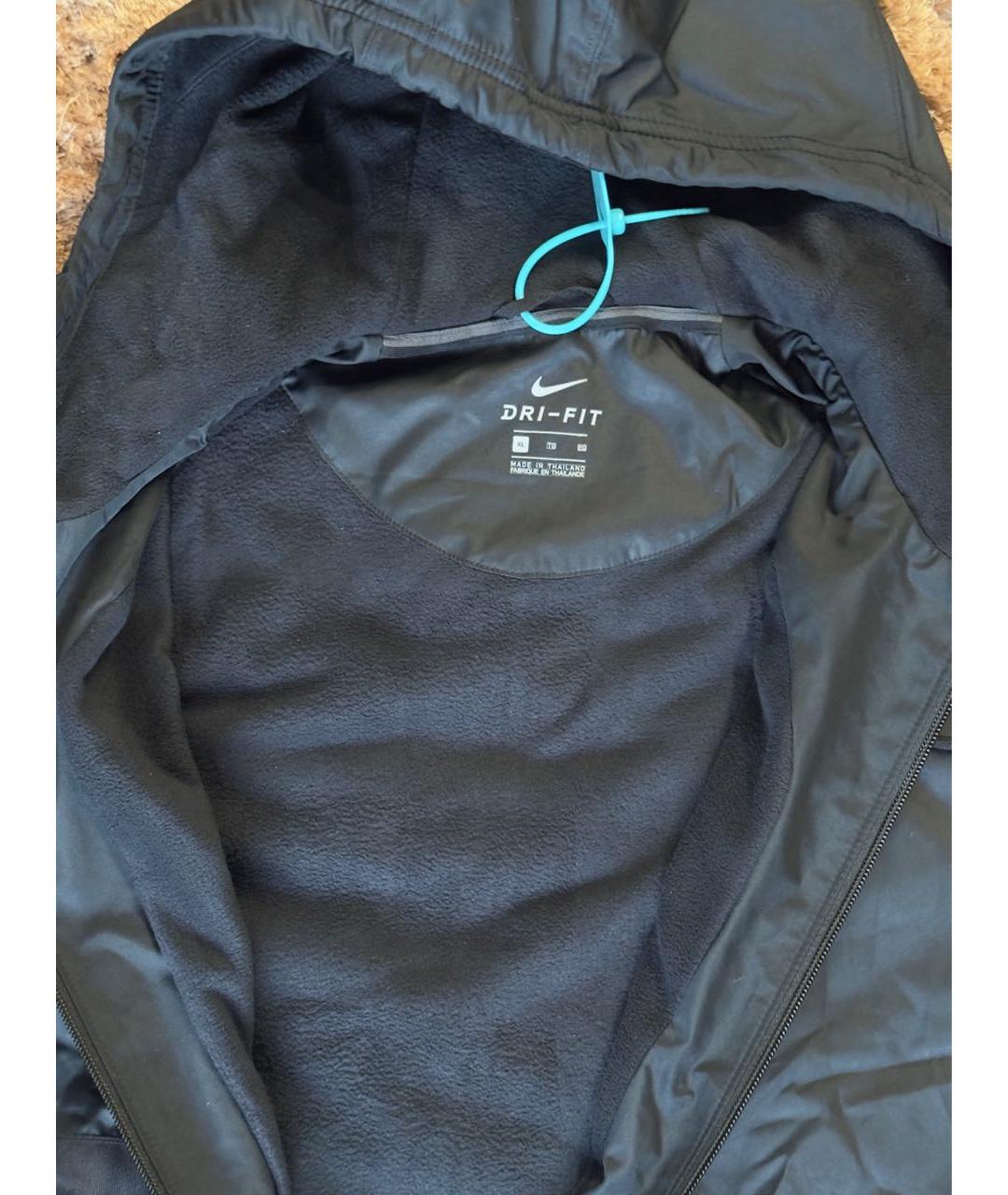 NIKE Черная полиэстеровая куртка, фото 4