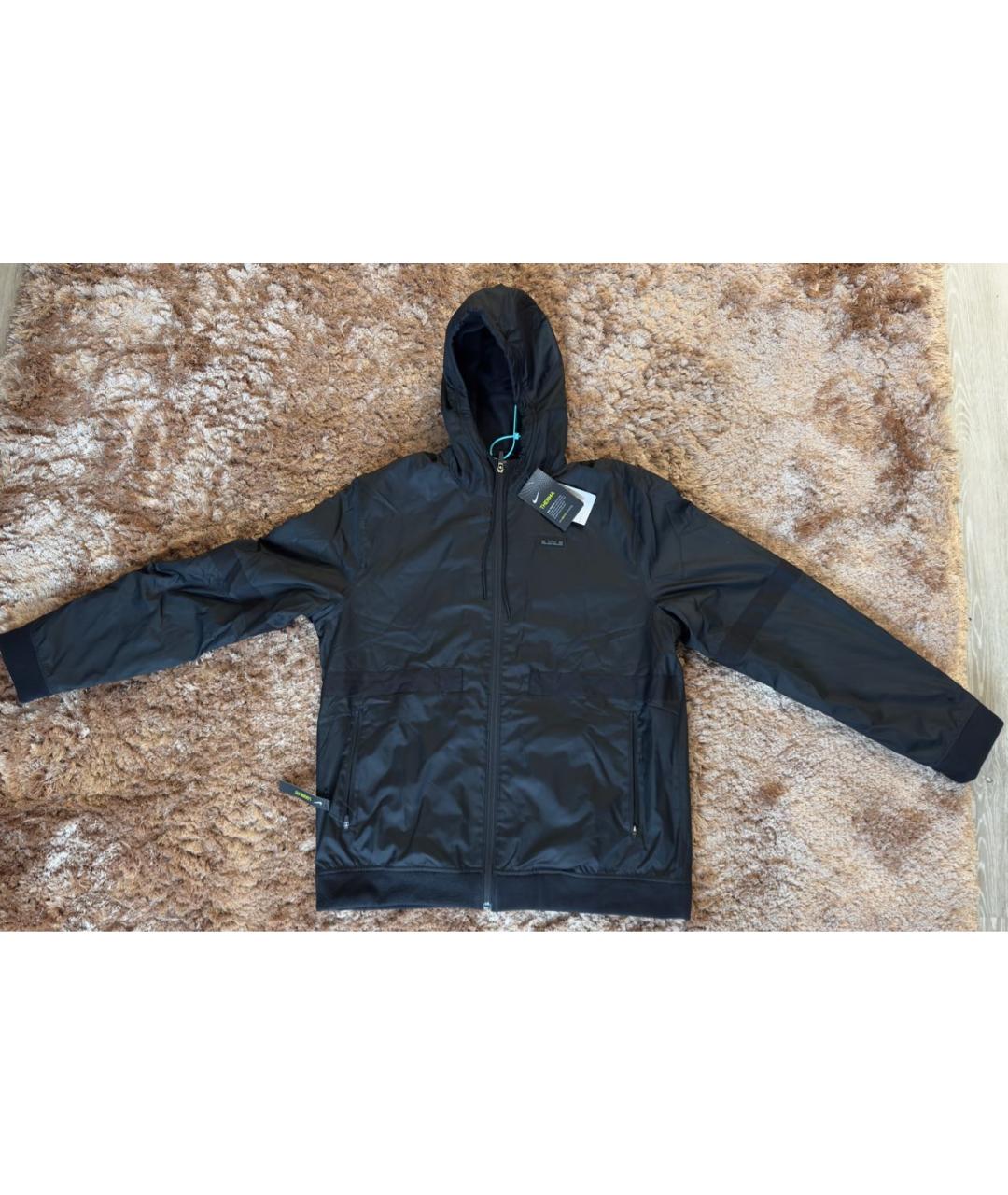 NIKE Черная полиэстеровая куртка, фото 5