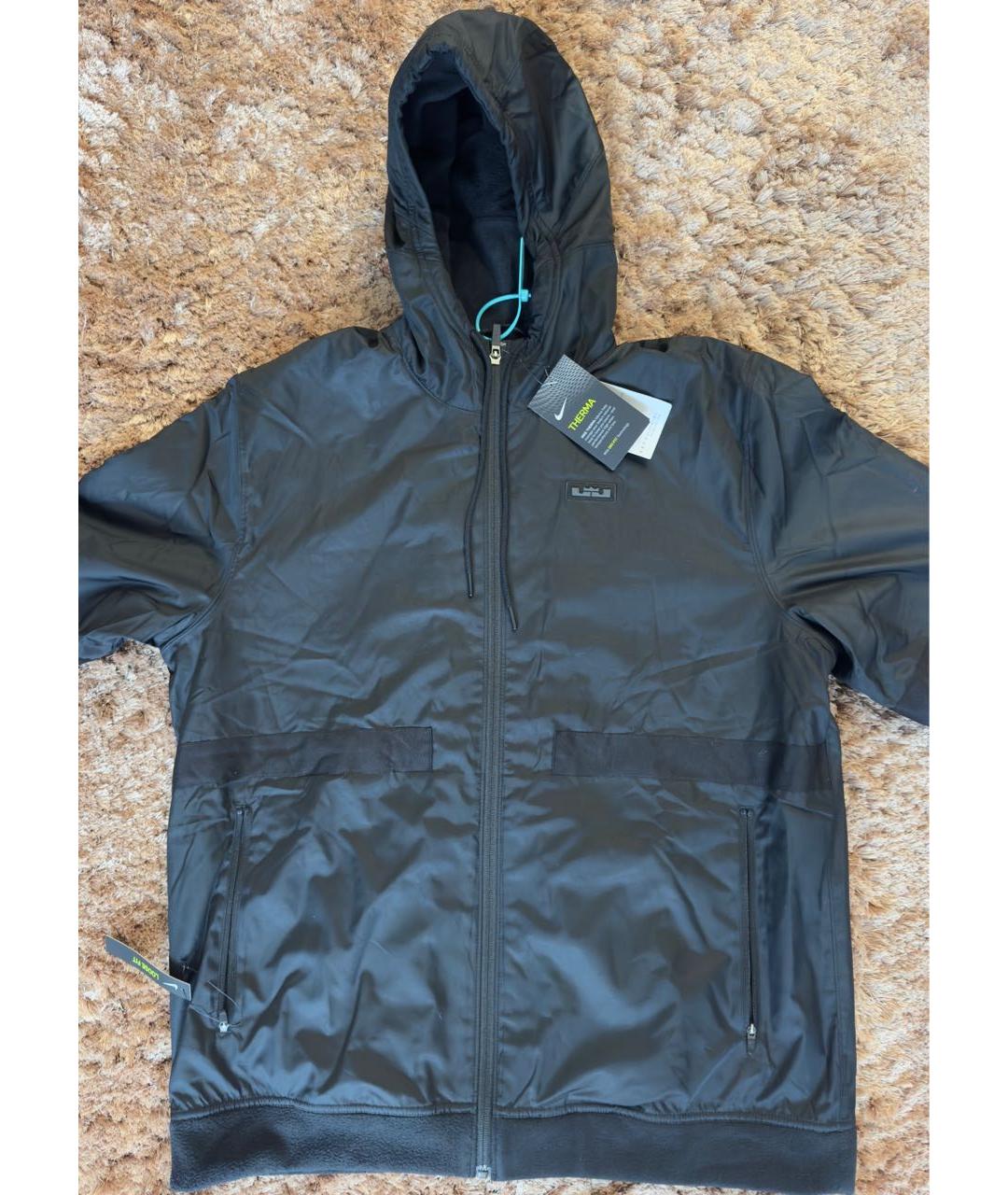 NIKE Черная полиэстеровая куртка, фото 2