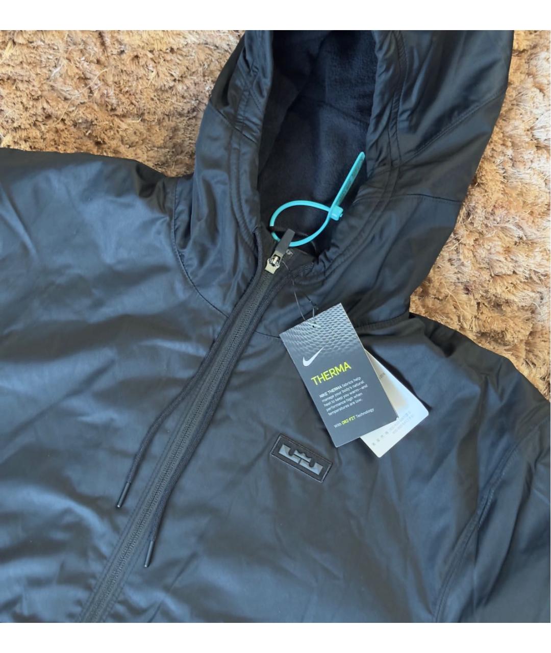 NIKE Черная полиэстеровая куртка, фото 3