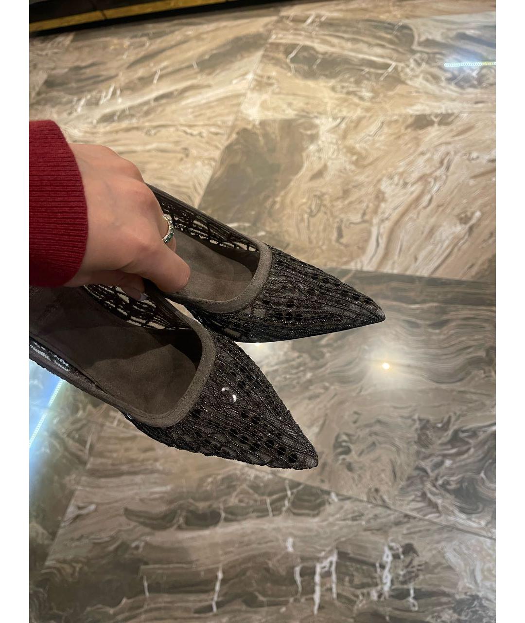 BRUNELLO CUCINELLI Коричневые замшевые туфли, фото 2