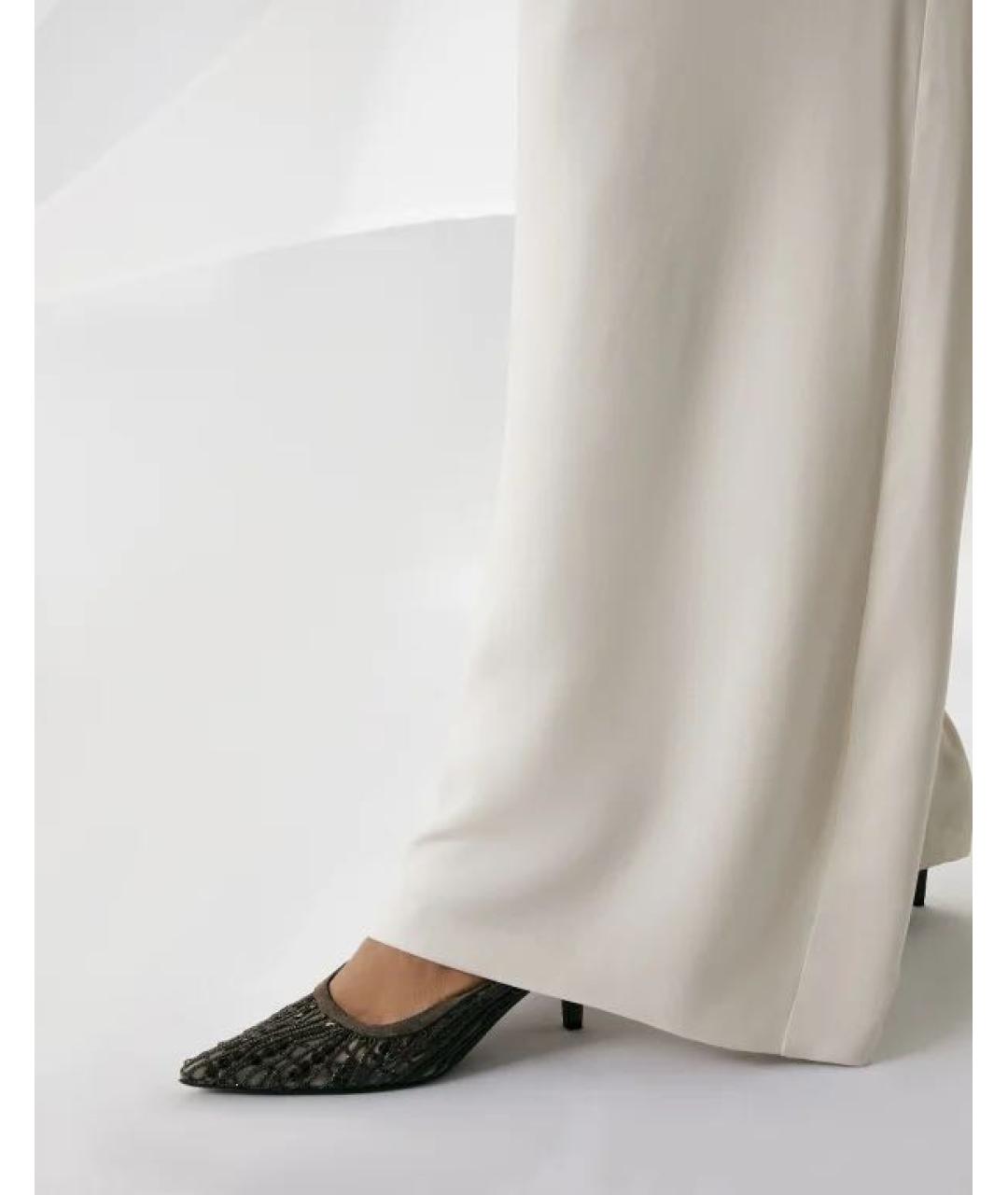 BRUNELLO CUCINELLI Коричневые замшевые туфли, фото 8