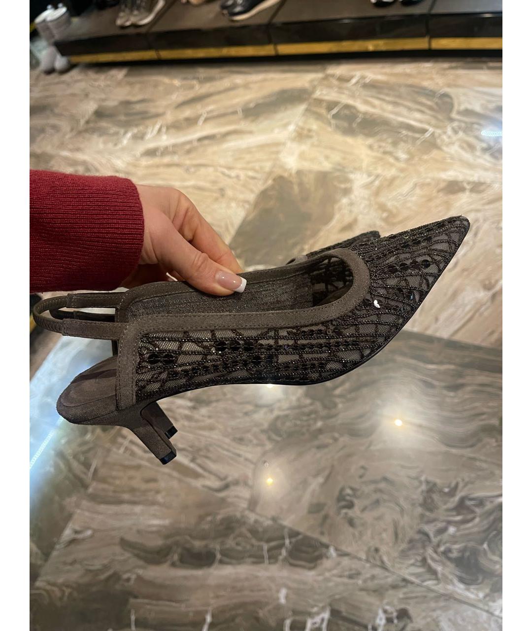 BRUNELLO CUCINELLI Коричневые замшевые туфли, фото 5