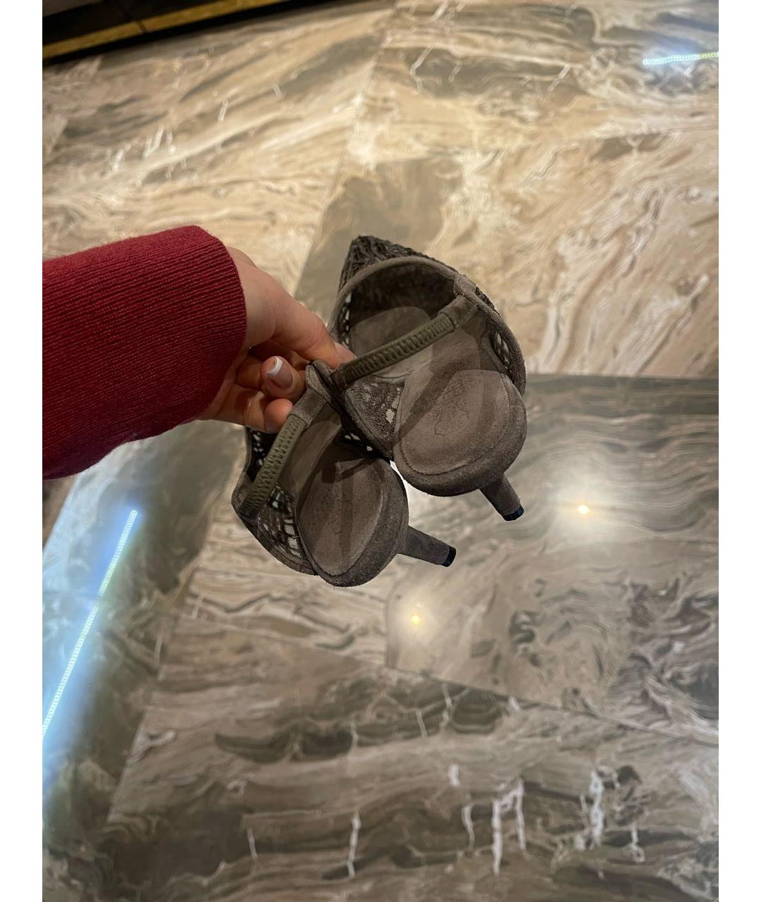 BRUNELLO CUCINELLI Коричневые замшевые туфли, фото 3