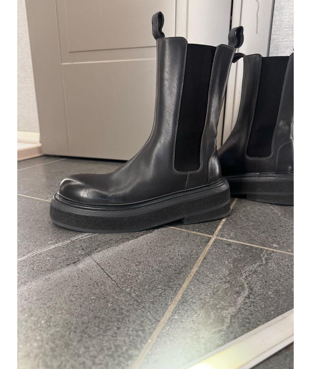 MARSELL Черные кожаные ботинки, фото 7