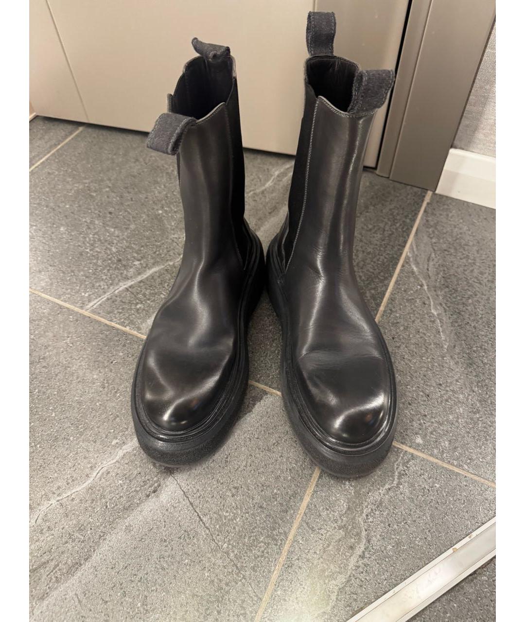 MARSELL Черные кожаные ботинки, фото 3