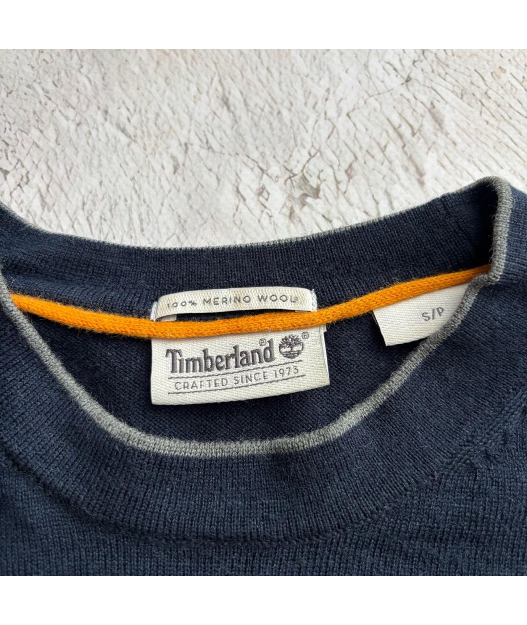 TIMBERLAND Темно-синий шерстяной джемпер / свитер, фото 2