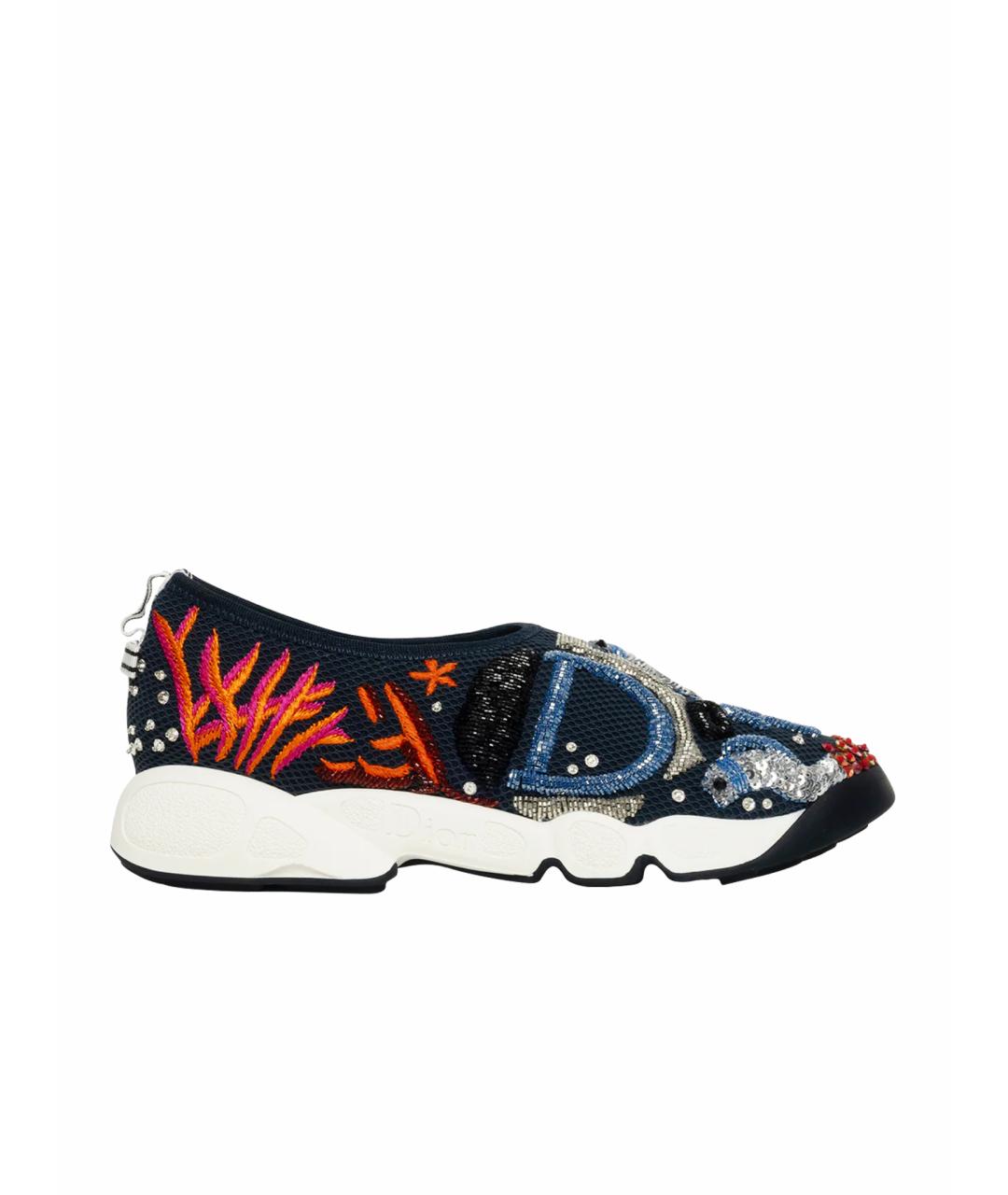 CHRISTIAN DIOR Мульти текстильные кеды, фото 1