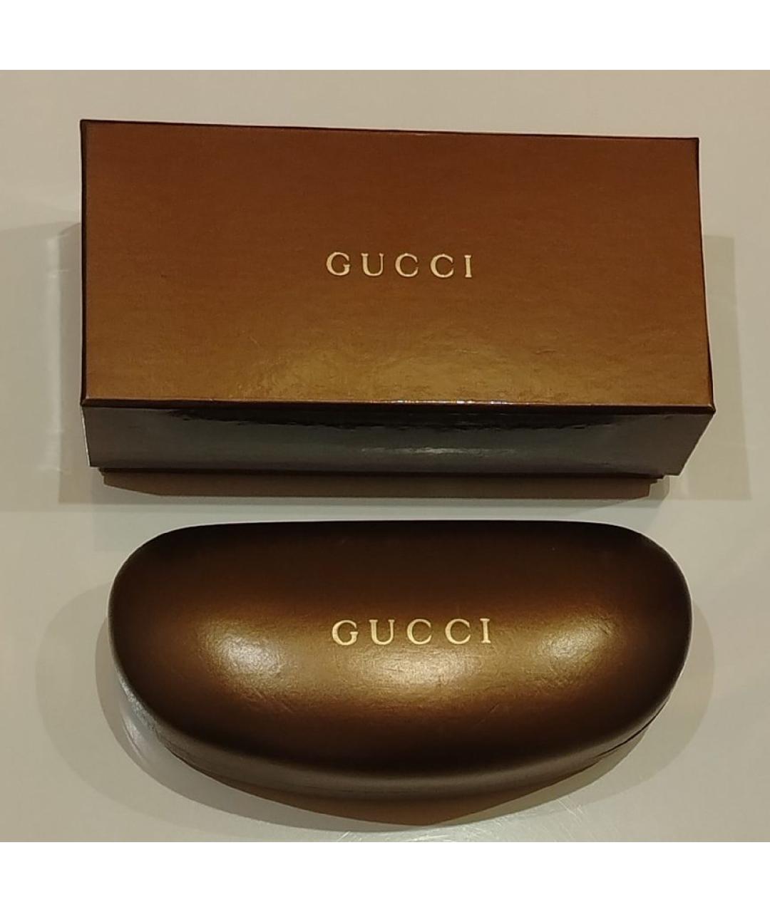 GUCCI Голубые металлические солнцезащитные очки, фото 4