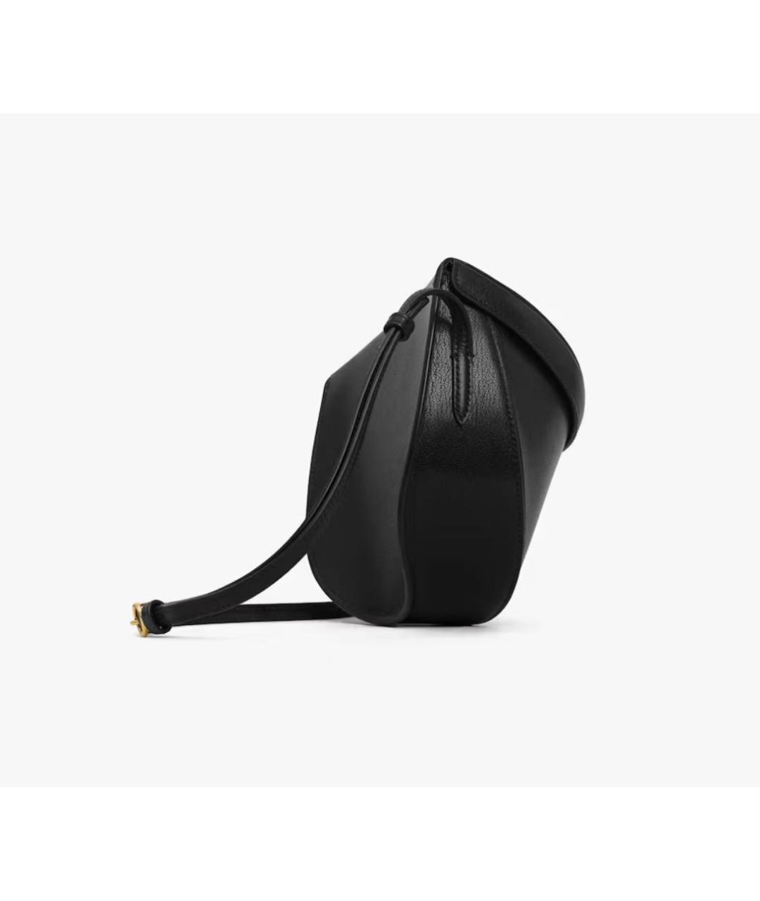 ALAIA Черная кожаная сумка через плечо, фото 3