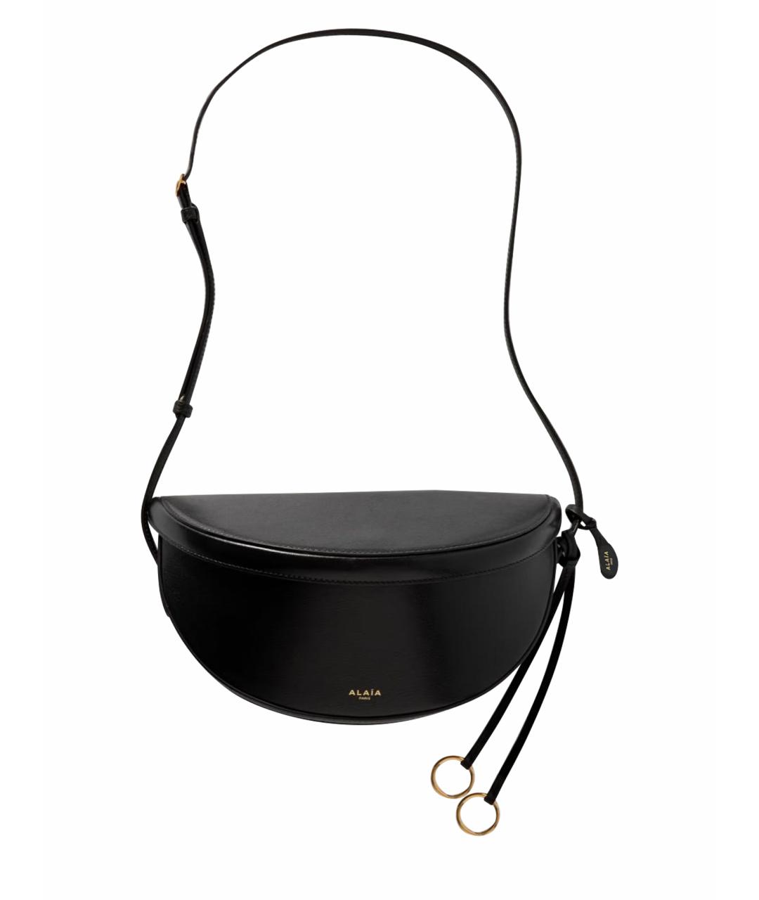ALAIA Черная кожаная сумка через плечо, фото 1