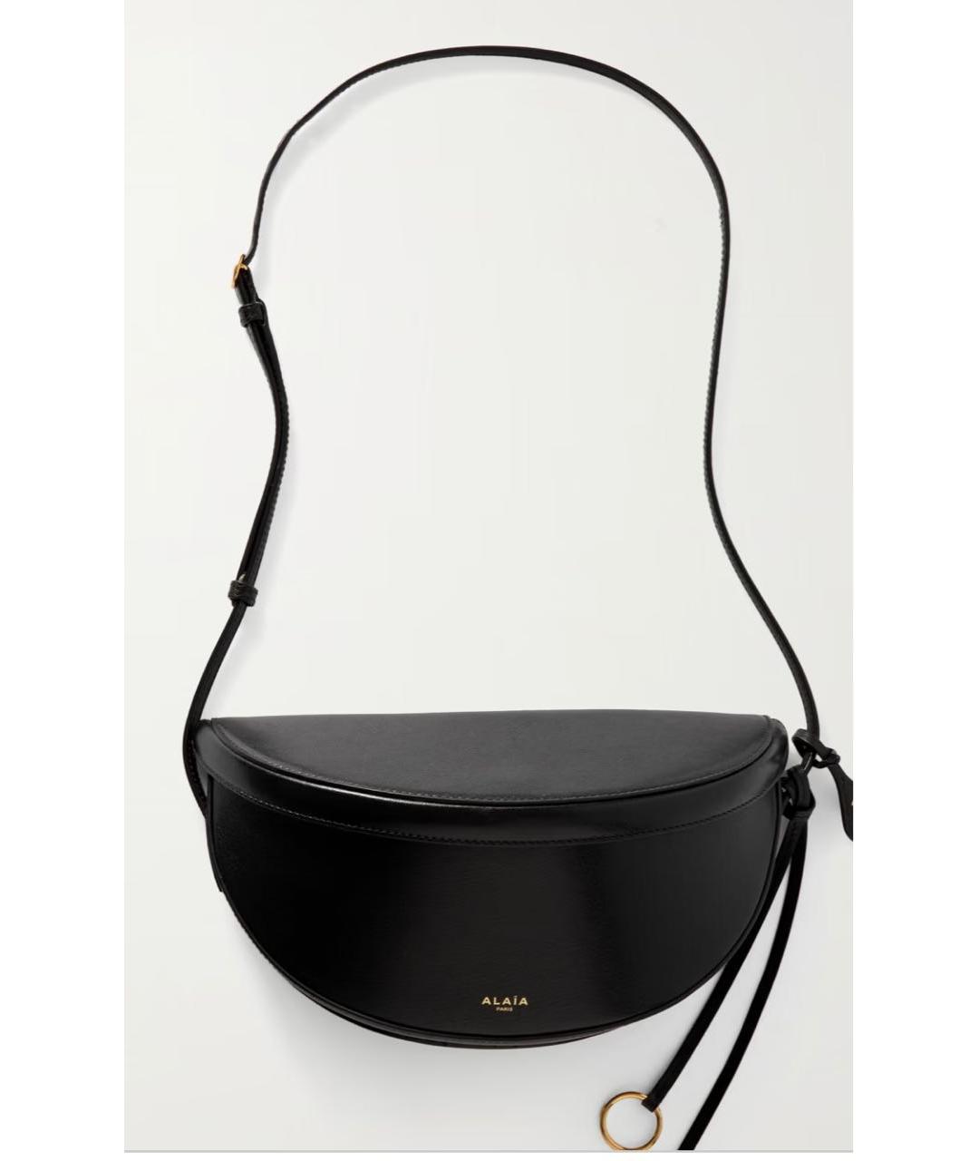 ALAIA Черная кожаная сумка через плечо, фото 6