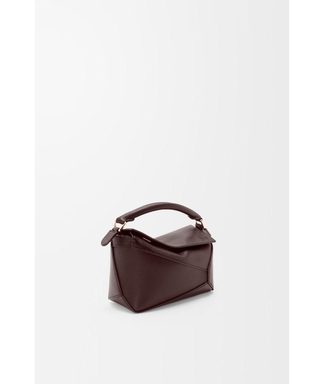 LOEWE Коричневая кожаная сумка через плечо, фото 2