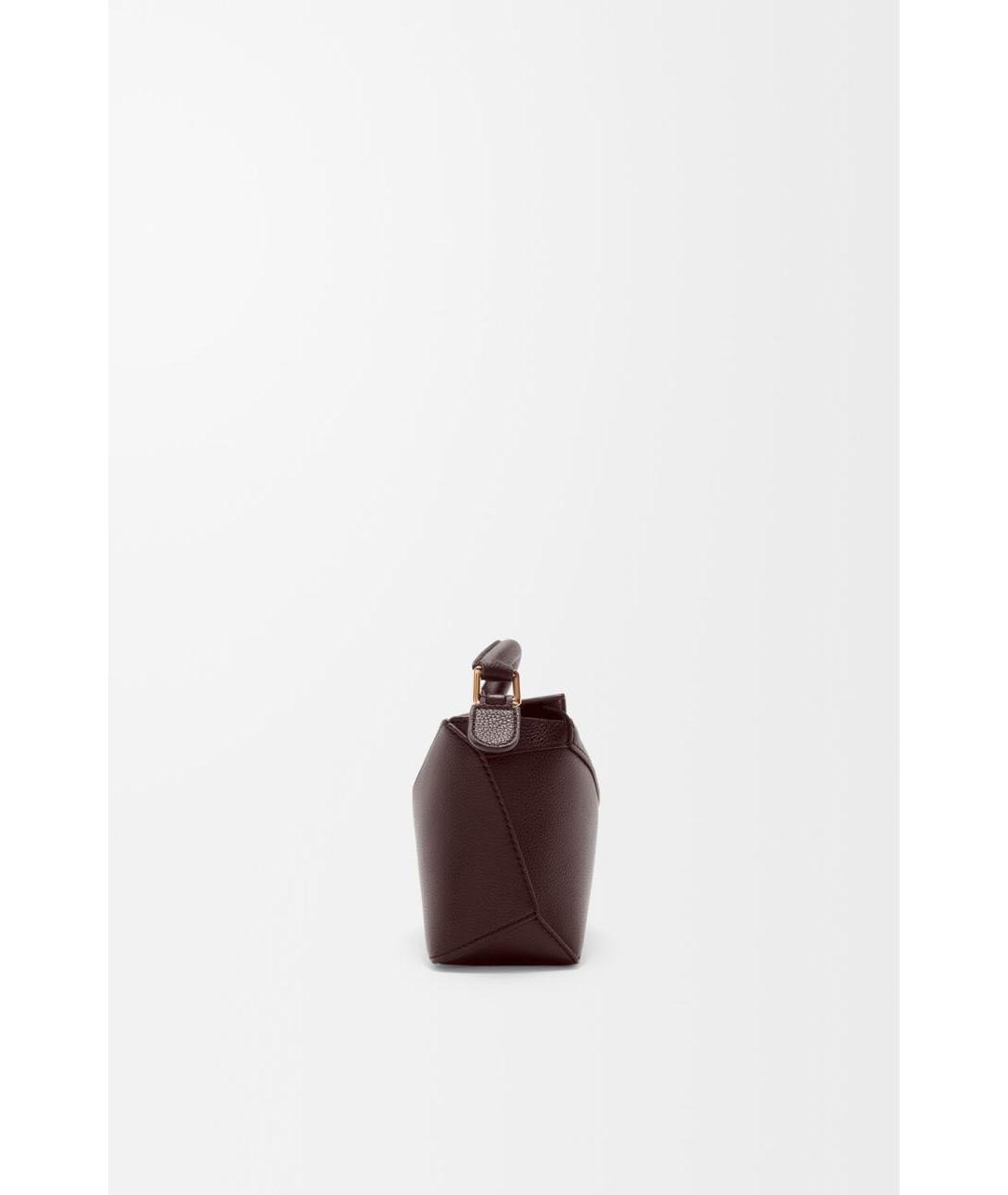 LOEWE Коричневая кожаная сумка через плечо, фото 3