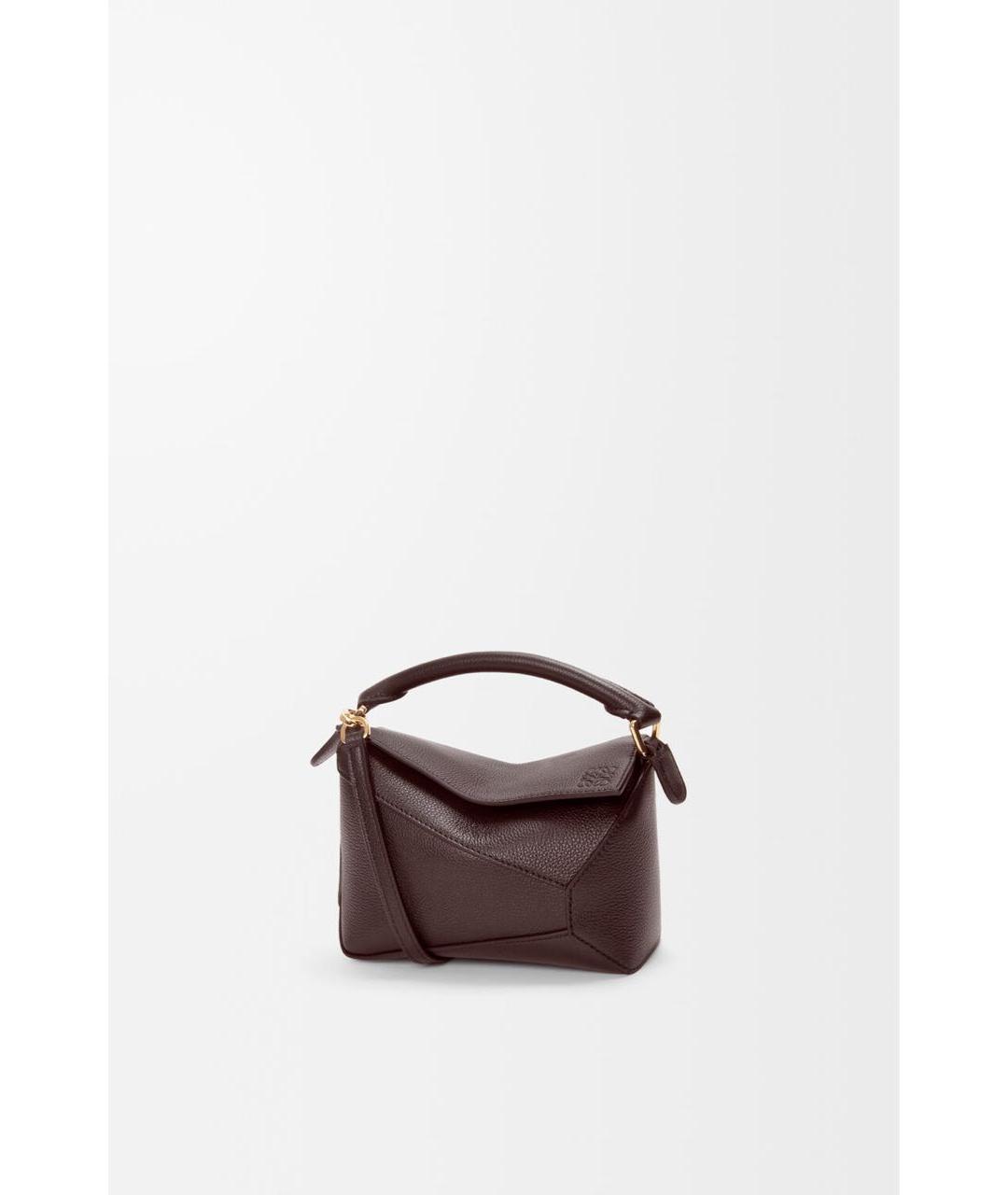 LOEWE Коричневая кожаная сумка через плечо, фото 7