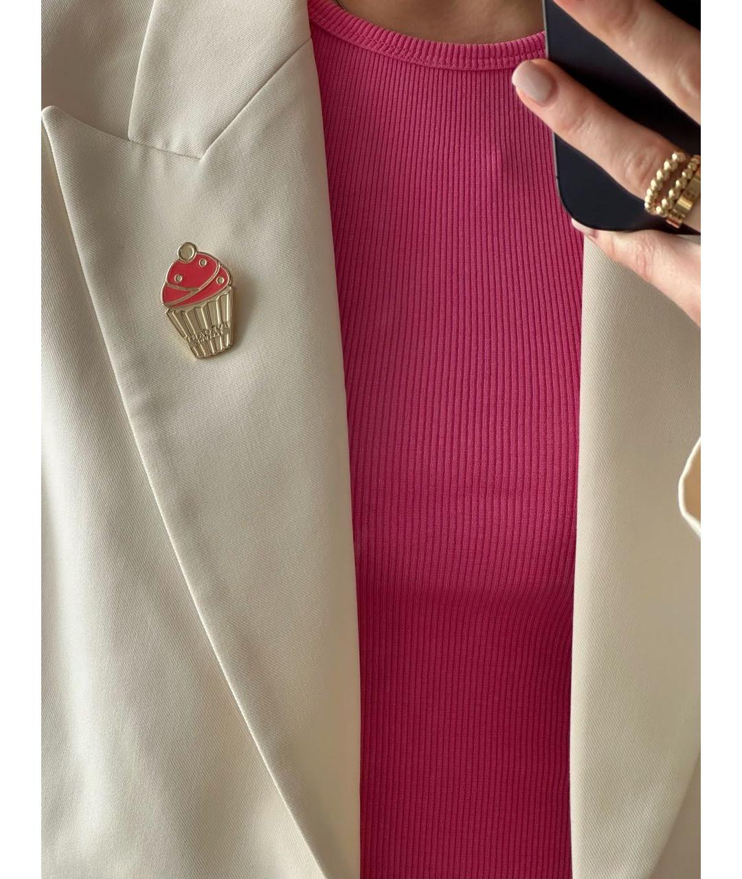 BVLGARI Золотая металлическая булавка / брошь, фото 6