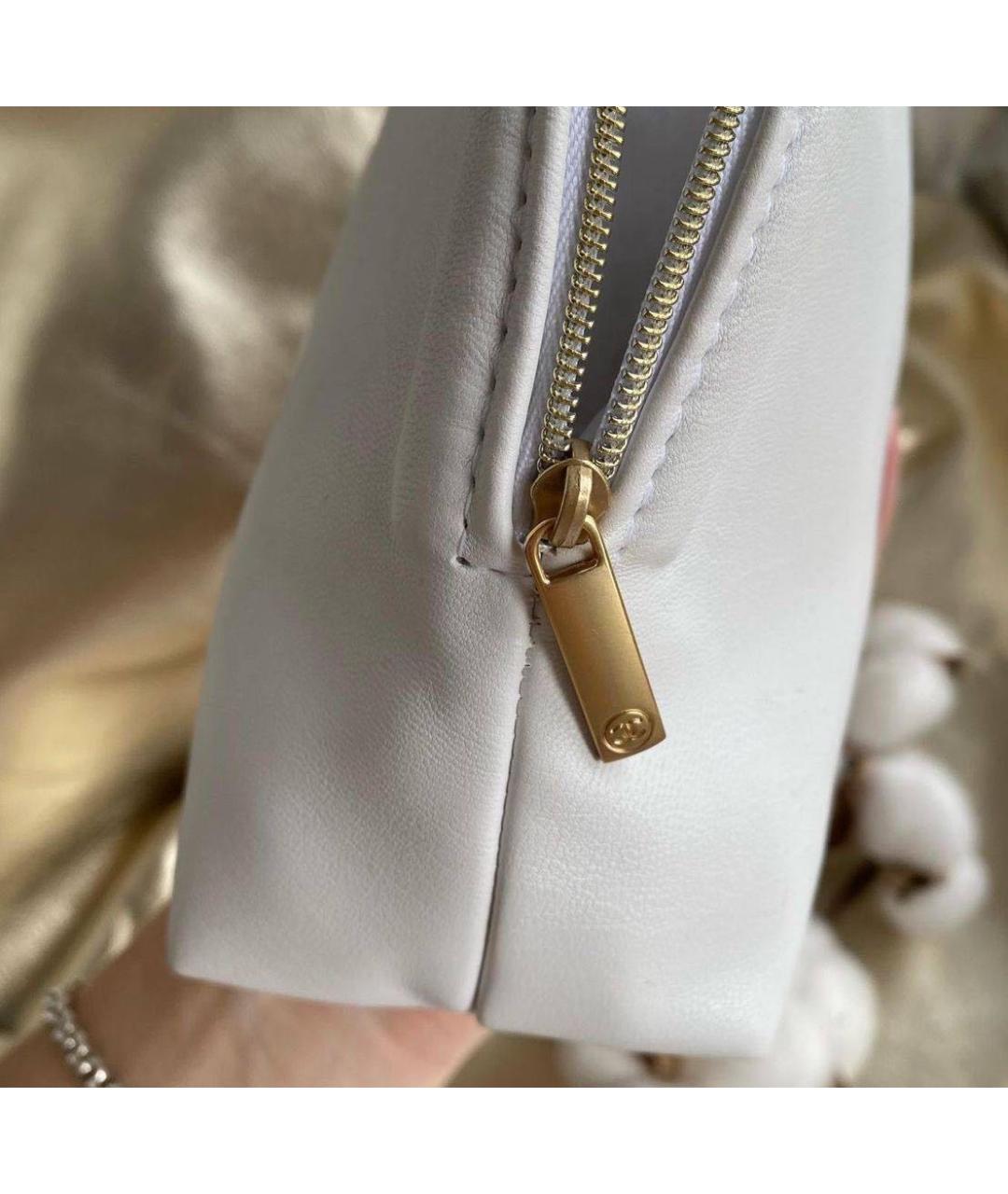 CHANEL BEAUTY Белая кожаная косметичка, фото 2