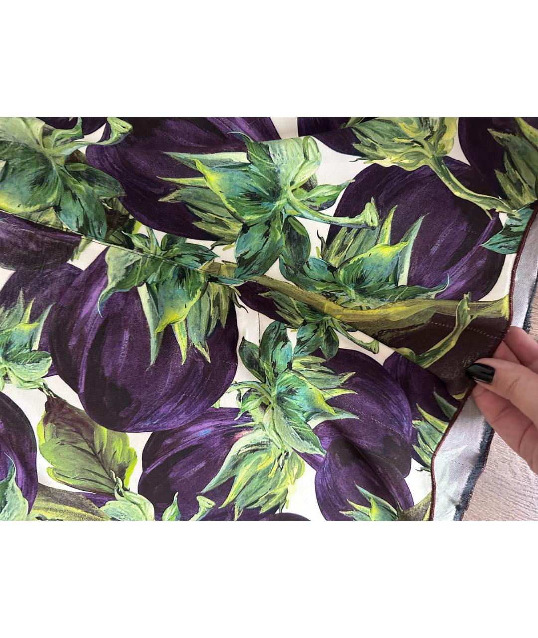 DOLCE&GABBANA Мульти вискозная юбка миди, фото 5