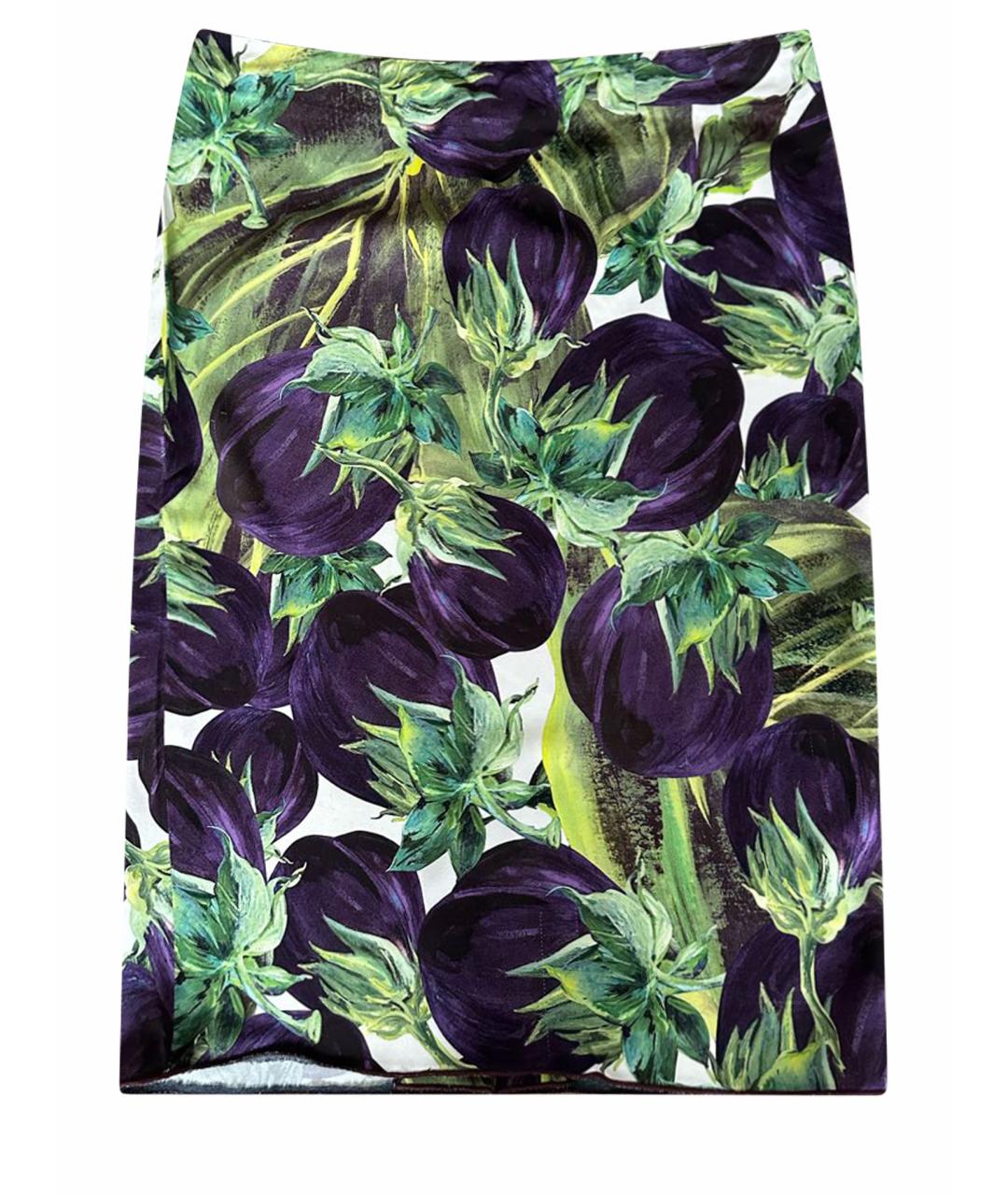 DOLCE&GABBANA Мульти вискозная юбка миди, фото 1