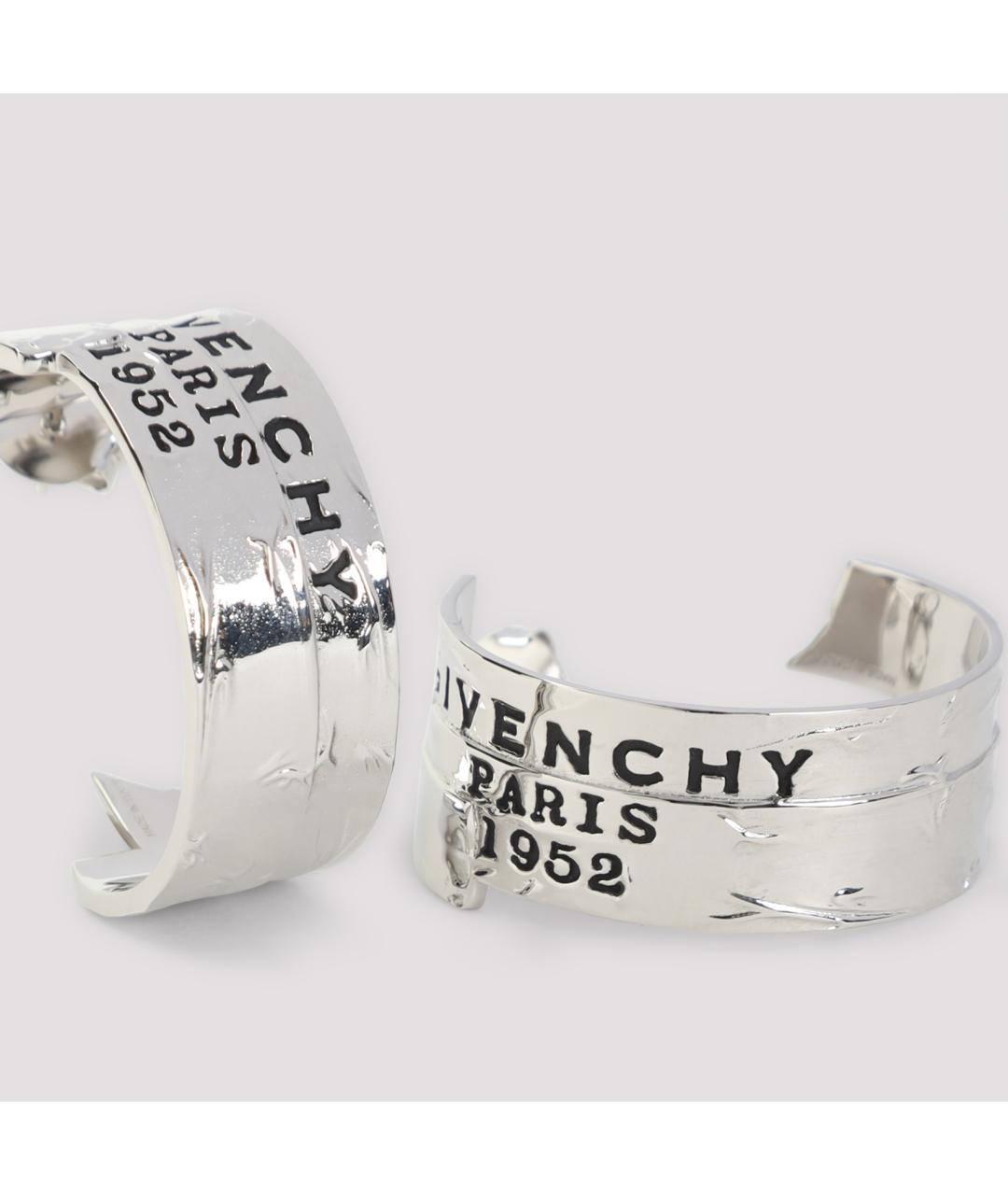 GIVENCHY Серебряные латунные серьги, фото 3