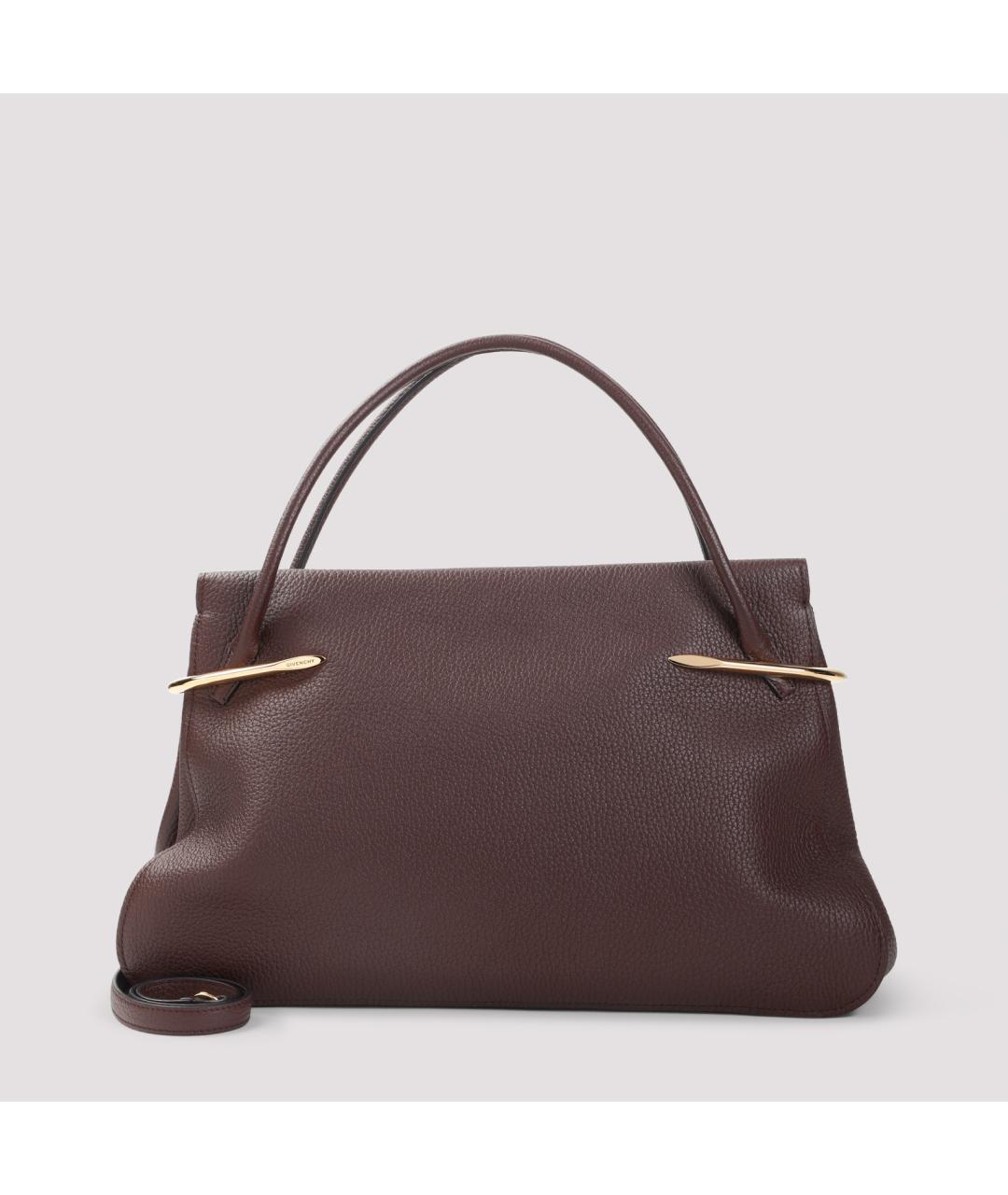 GIVENCHY Коричневая кожаная сумка тоут, фото 4