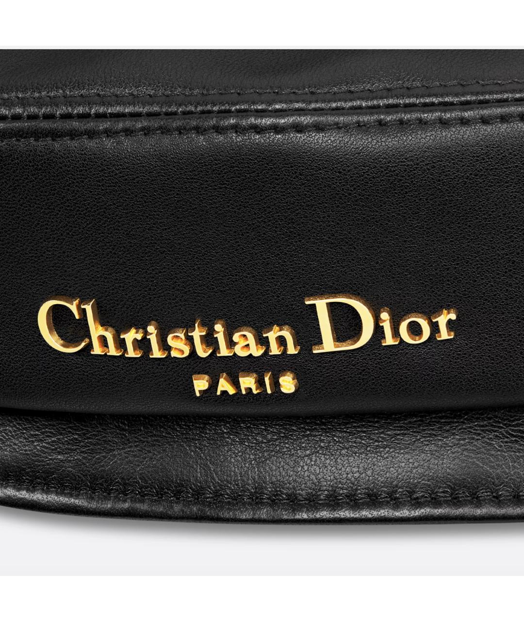 CHRISTIAN DIOR Черная кожаная шляпа, фото 3