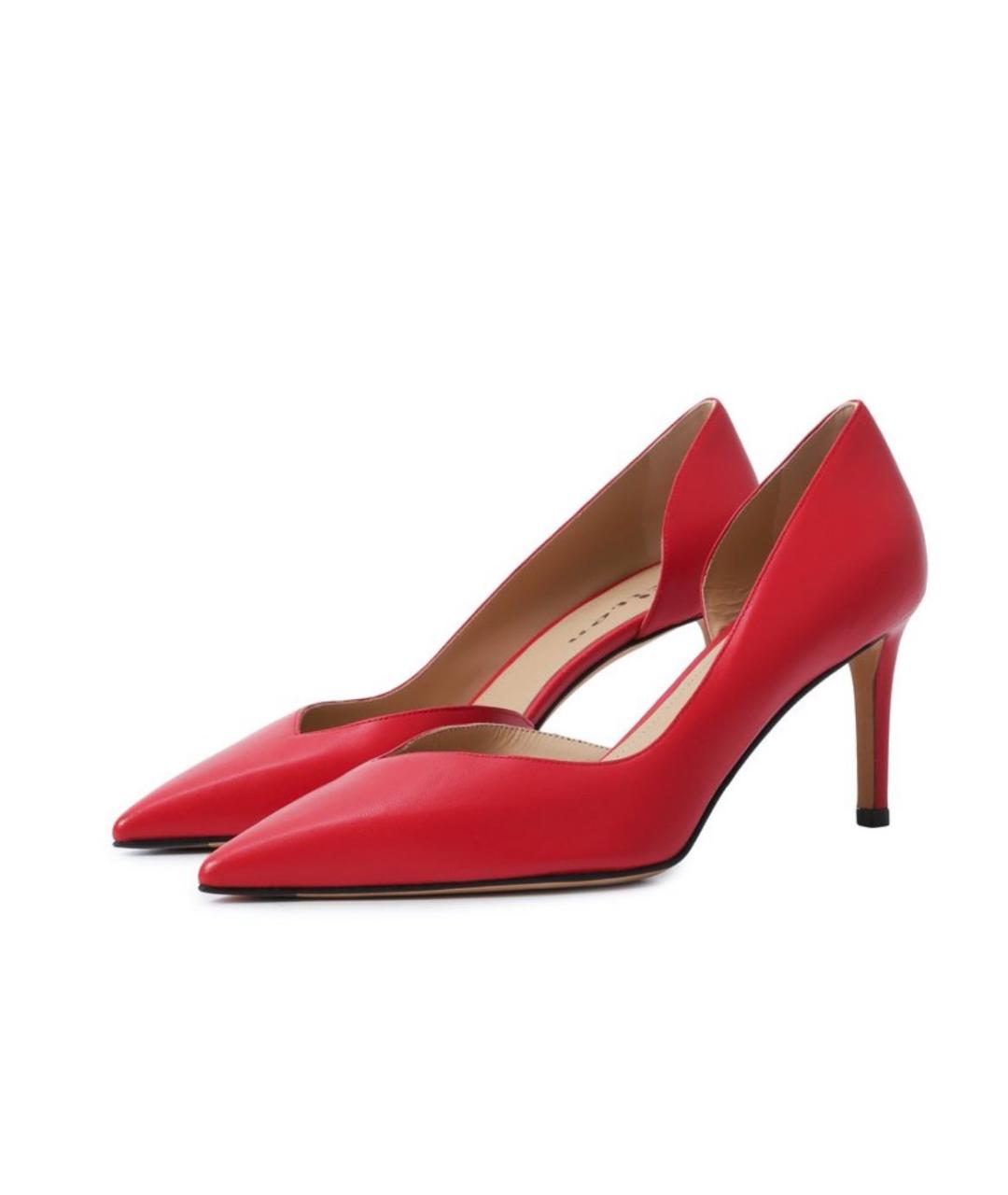 KITON Красные кожаные туфли, фото 2