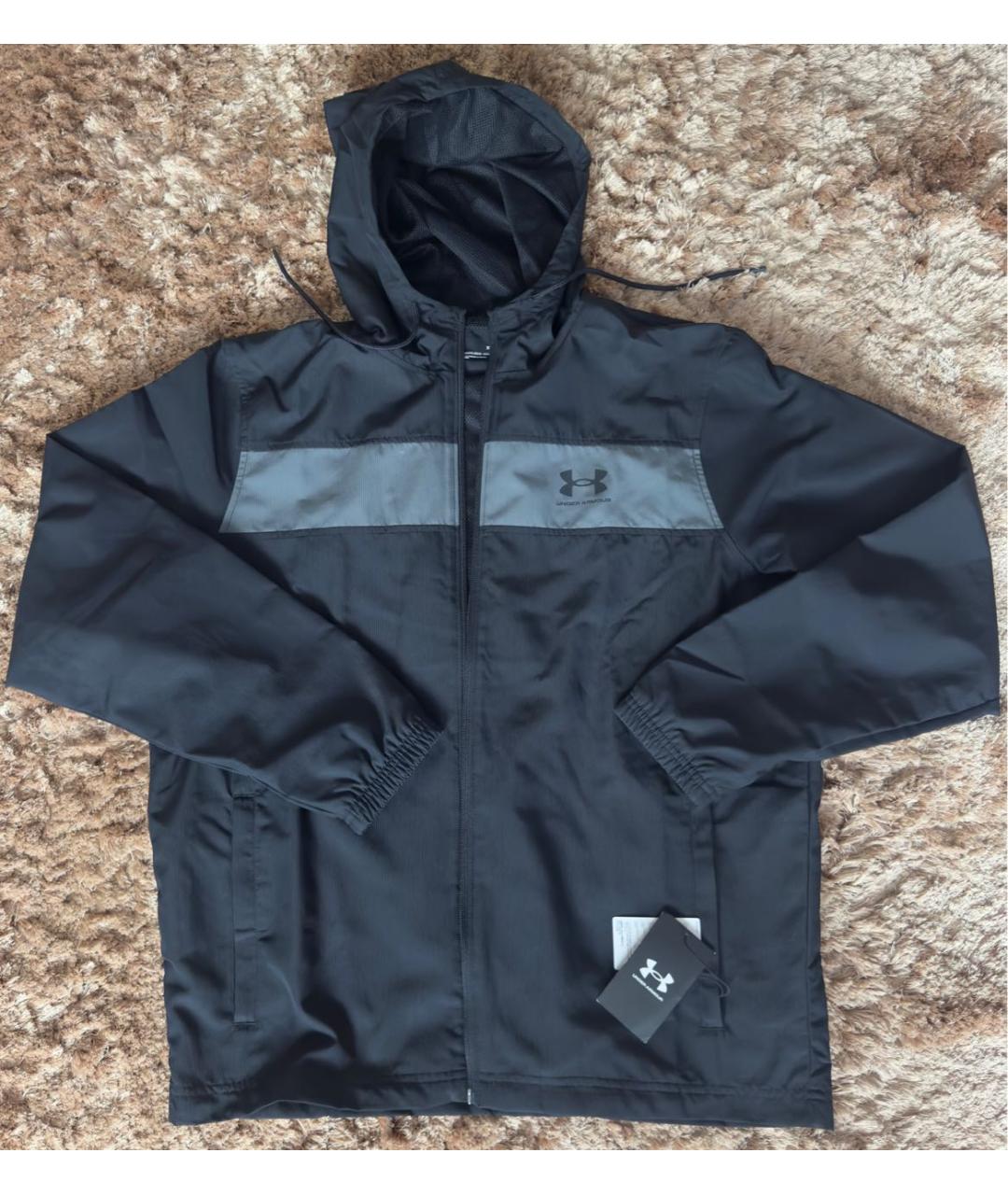 MANSORY x UNDER ARMOUR Черная полиэстеровая куртка, фото 5