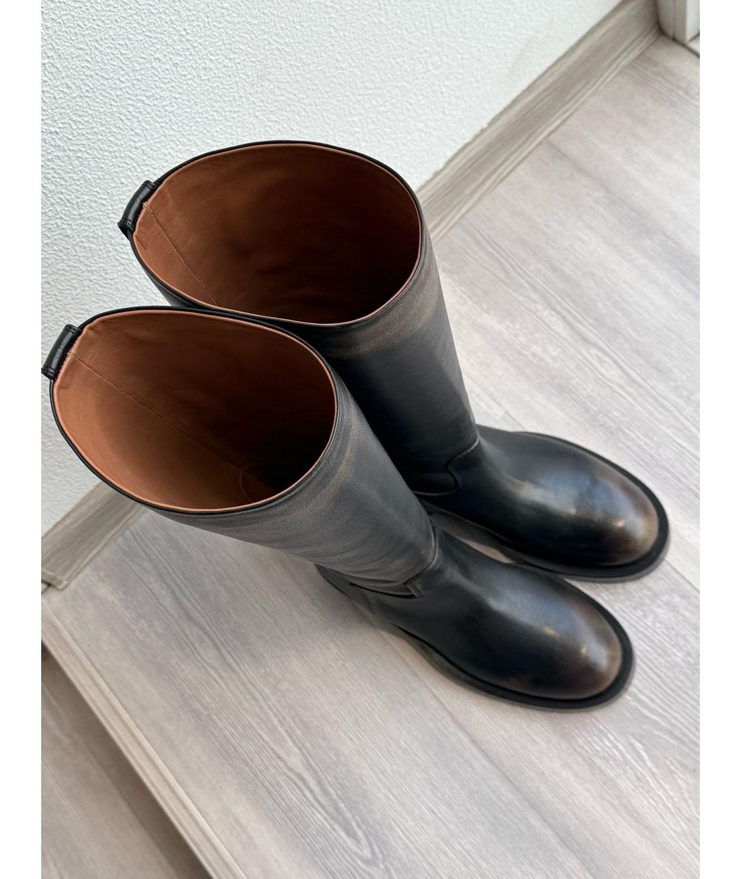 PARIS TEXAS Коричневые кожаные сапоги, фото 6
