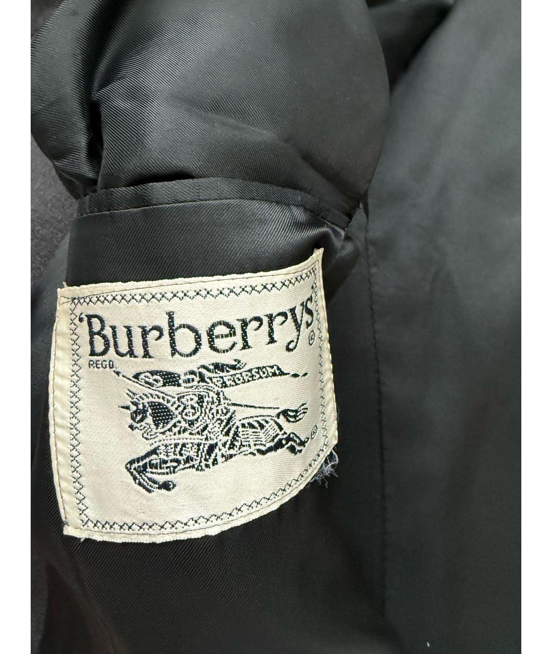 BURBERRY Серый шерстяной жакет/пиджак, фото 4