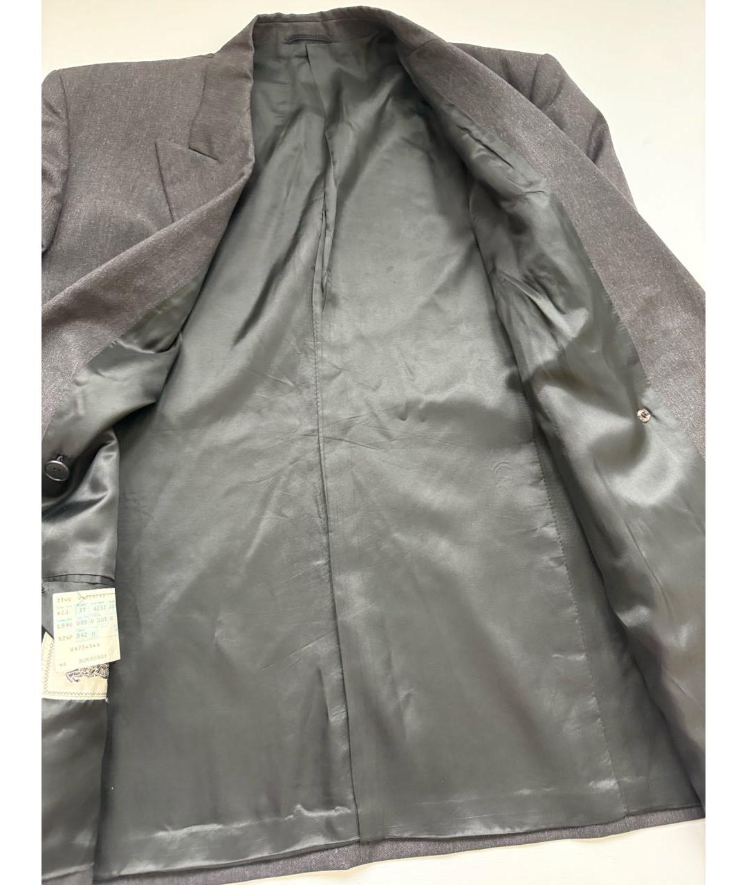 BURBERRY Серый шерстяной жакет/пиджак, фото 2