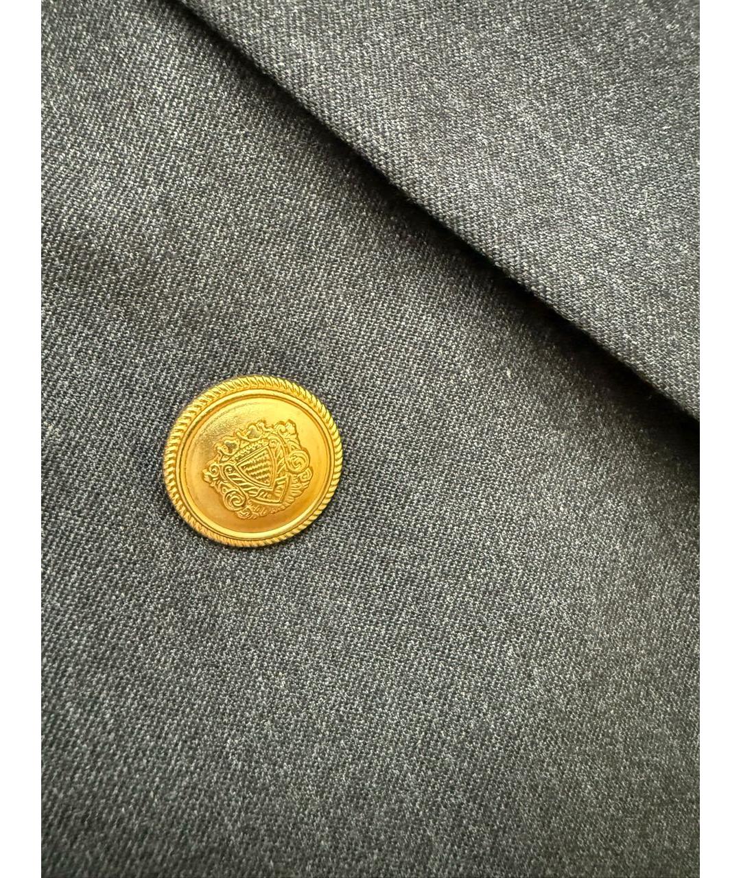 BURBERRY Серый шерстяной жакет/пиджак, фото 3