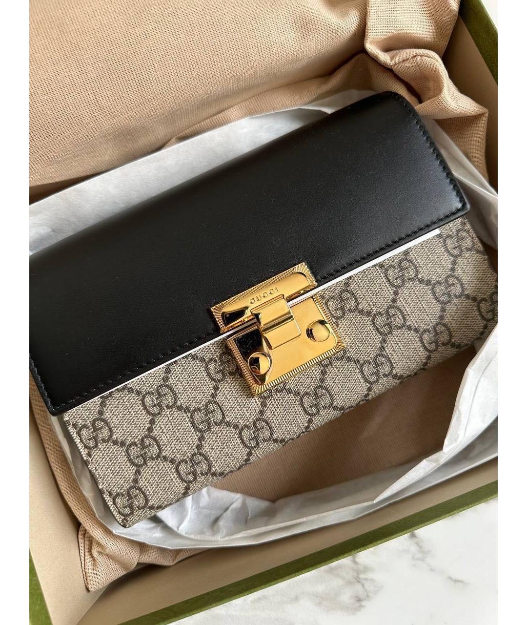 GUCCI Черная кожаная сумка через плечо, фото 2