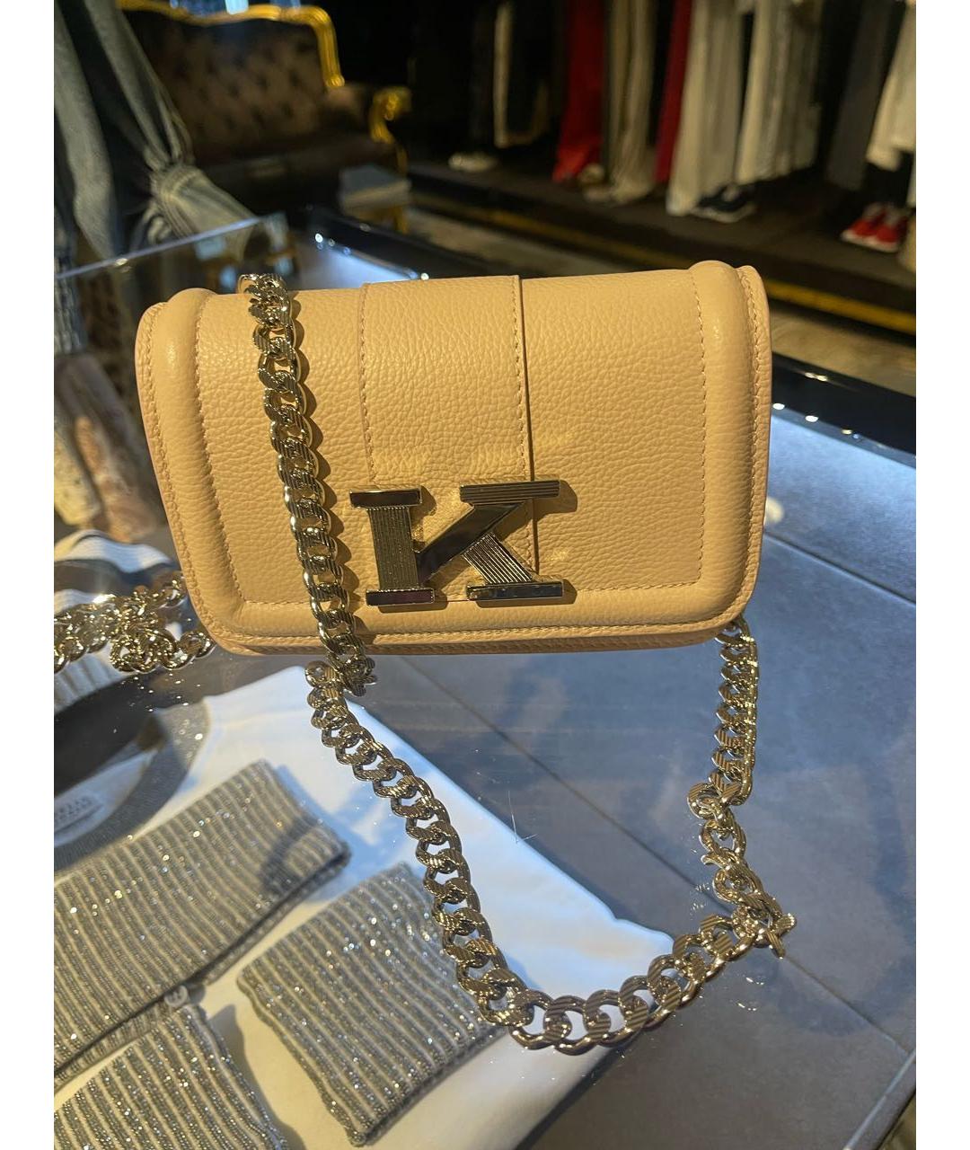 KITON Розовая кожаная сумка через плечо, фото 2