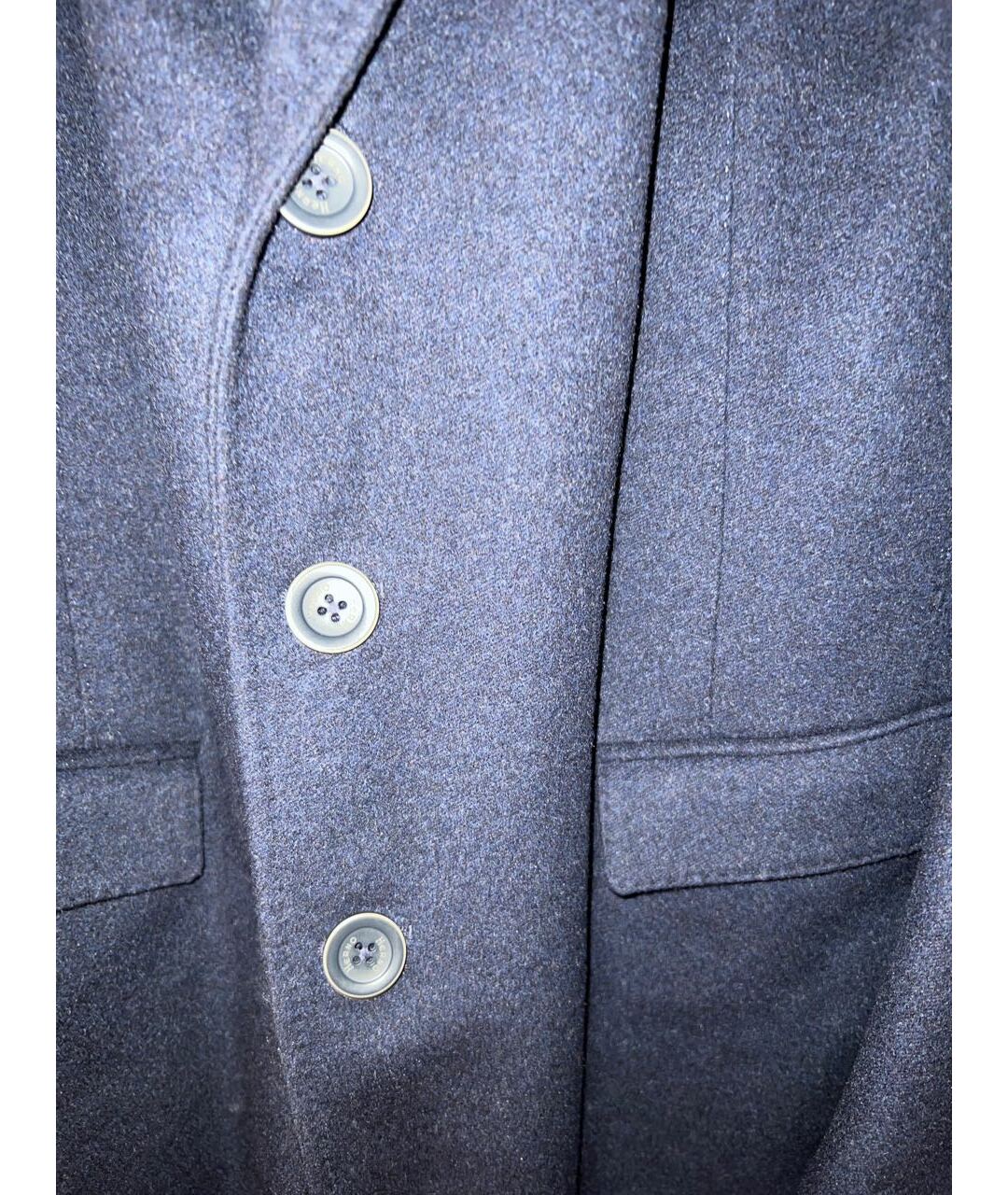 HERNO Синее шерстяное пальто, фото 4